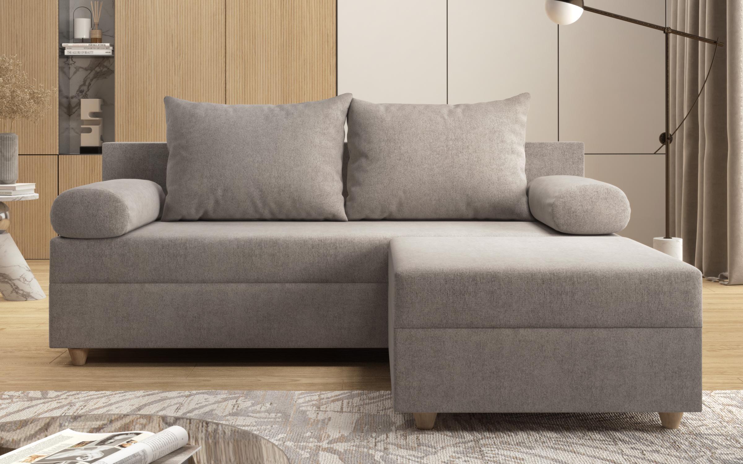 Extendable sofa + оttoman Vitaro, grey  4