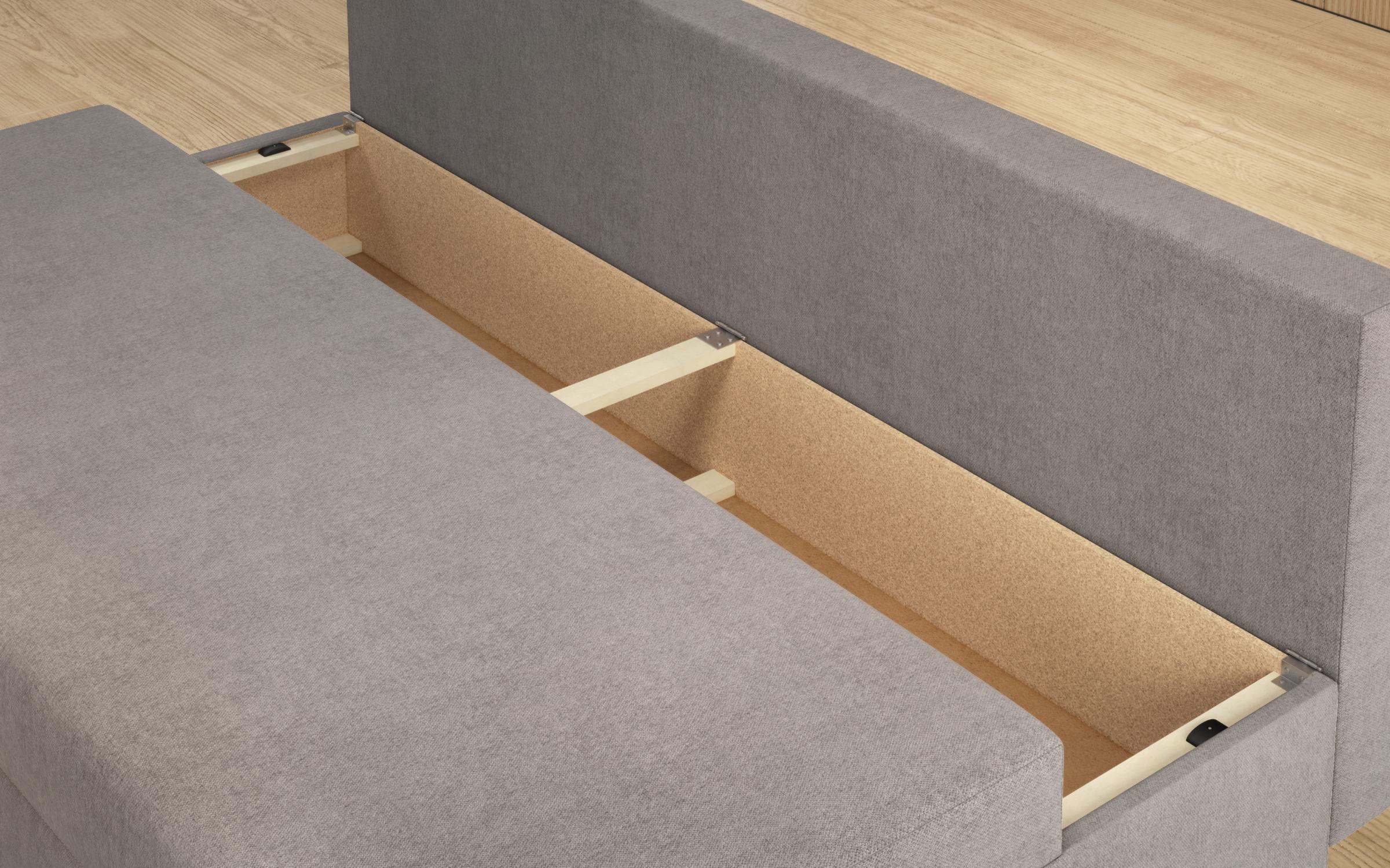 Extendable sofa + оttoman Vitaro, grey  11