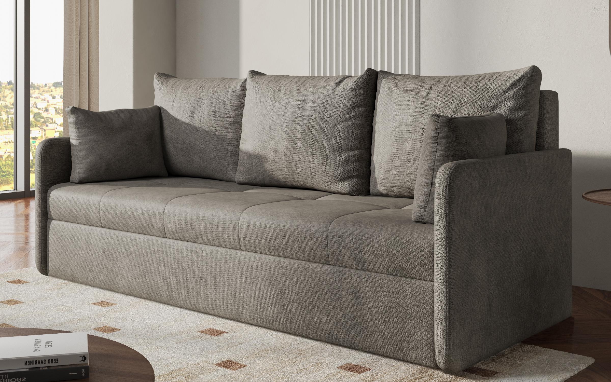 Extendable sofa Astel, grey  4