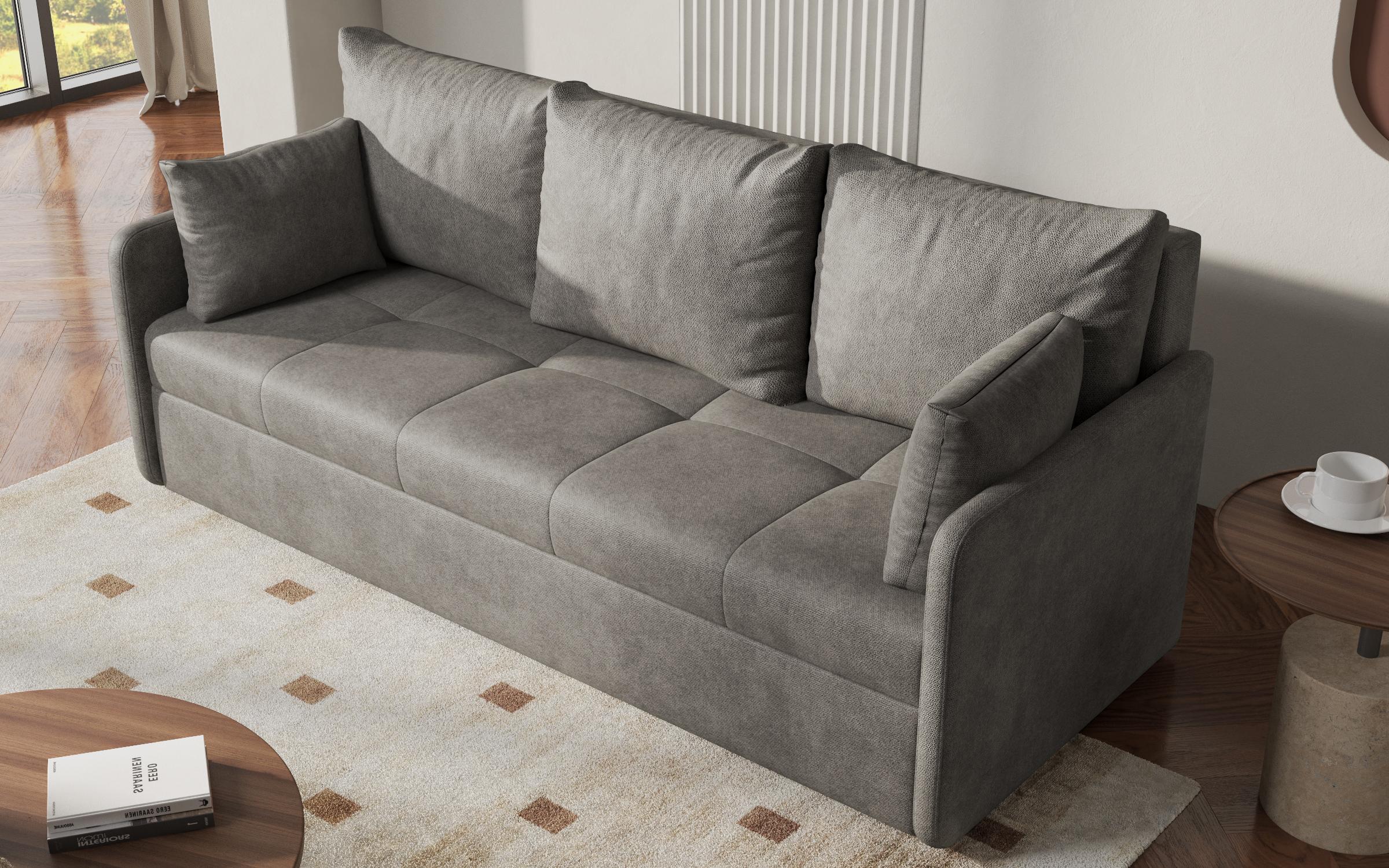 Extendable sofa Astel, grey  5