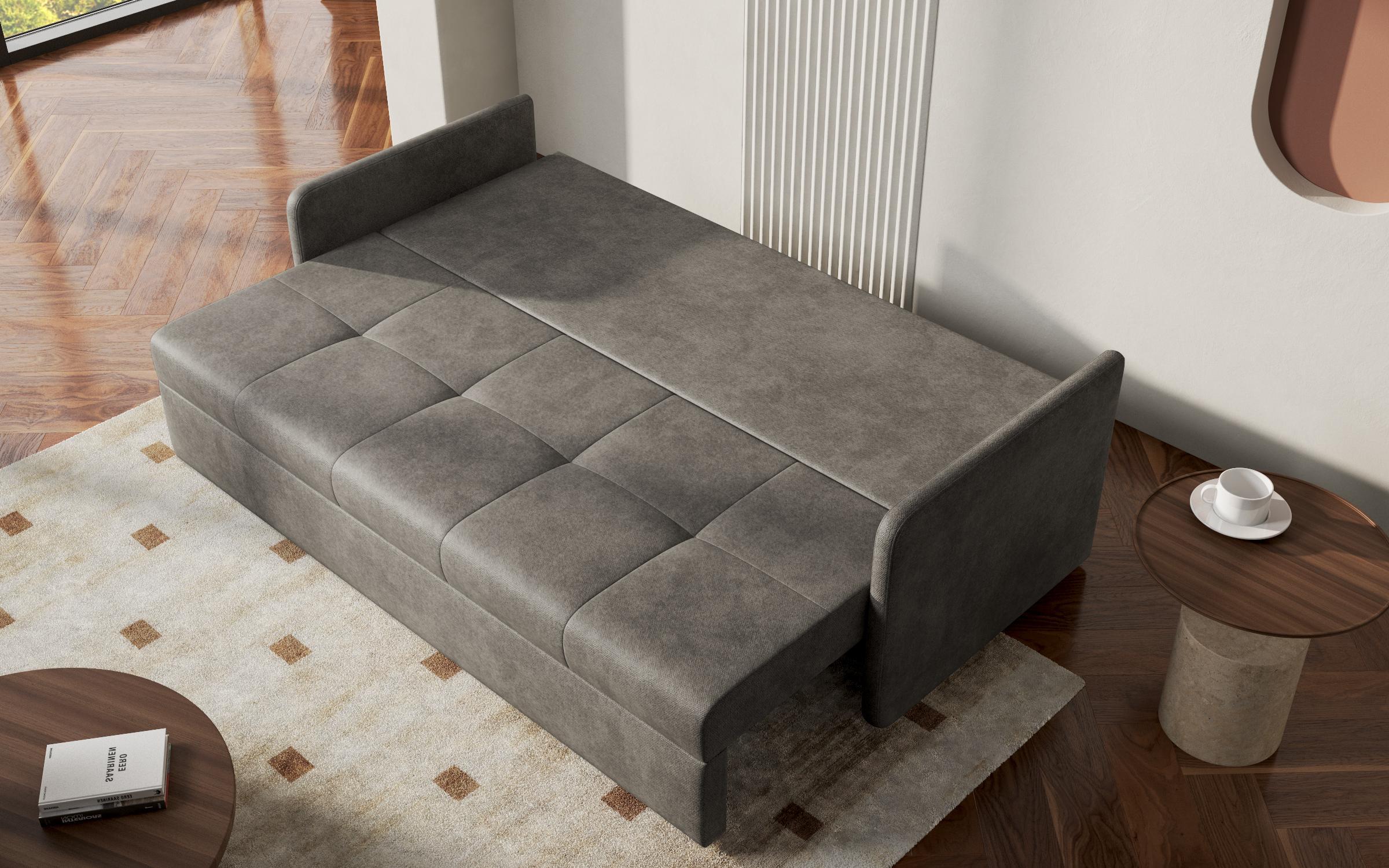 Extendable sofa Astel, grey  7