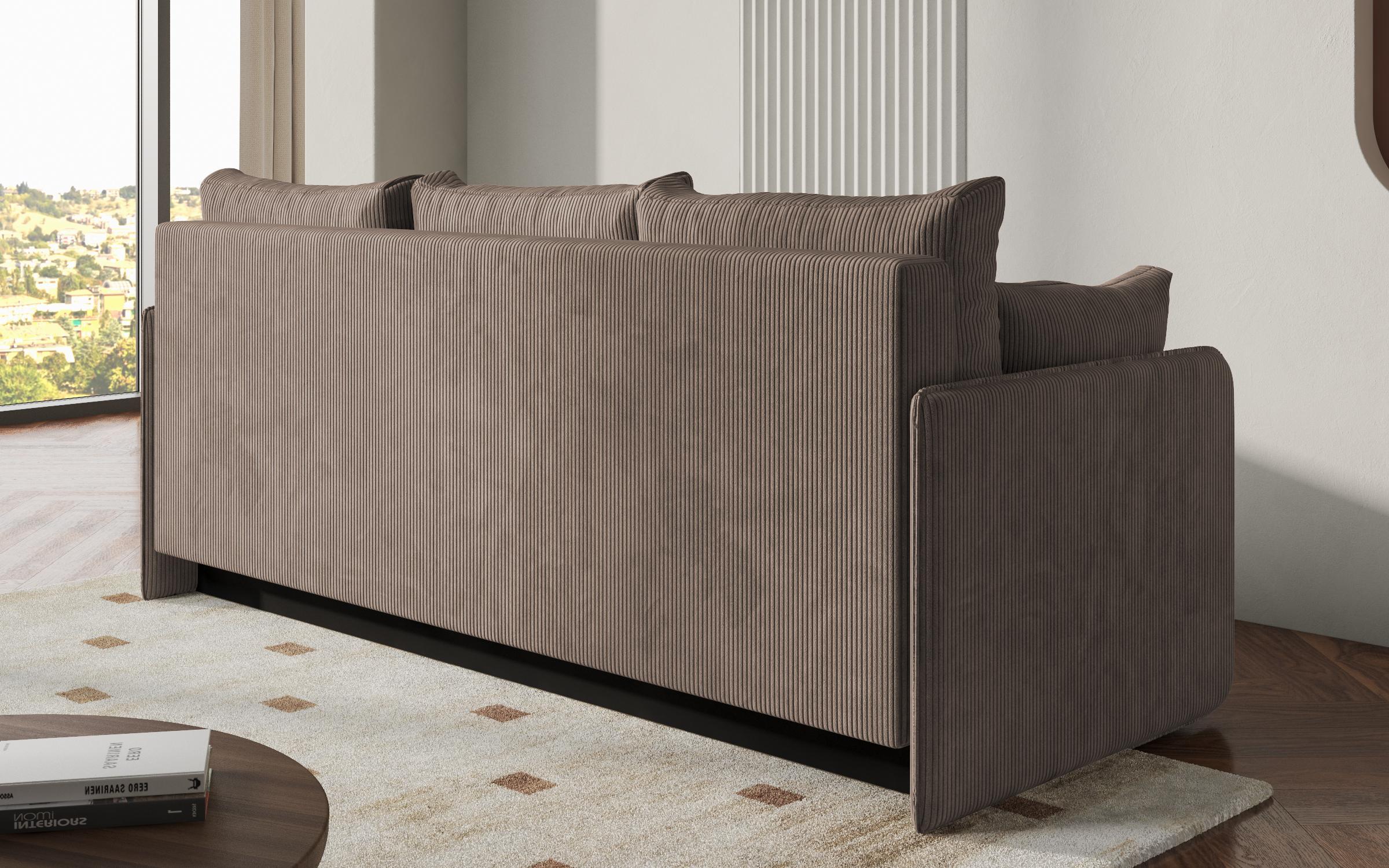 Extendable sofa Astel, dark beige  5
