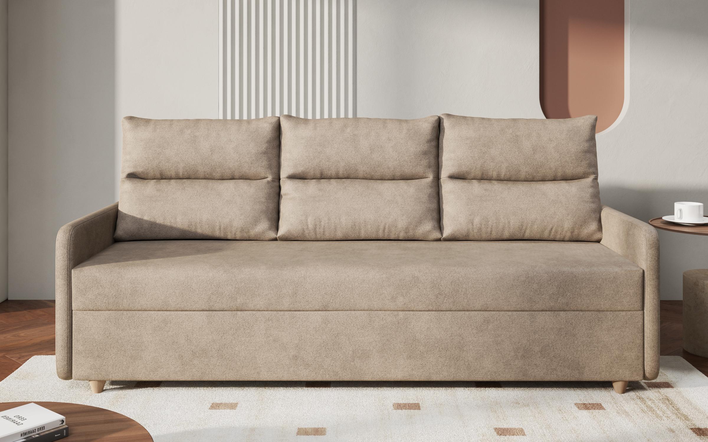 Extendable sofa Dorin, light beige  1