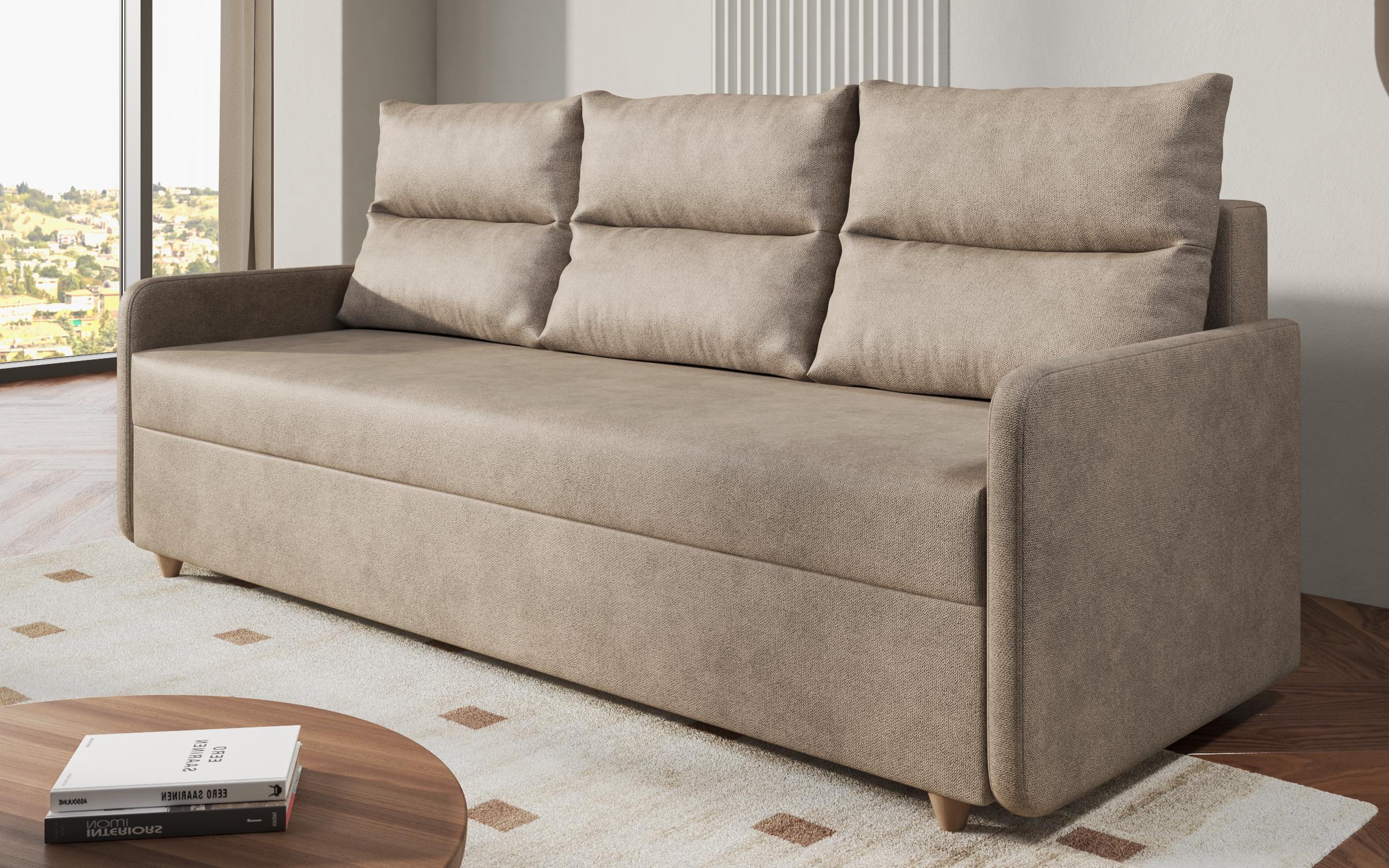 Extendable sofa Dorin, light beige  3