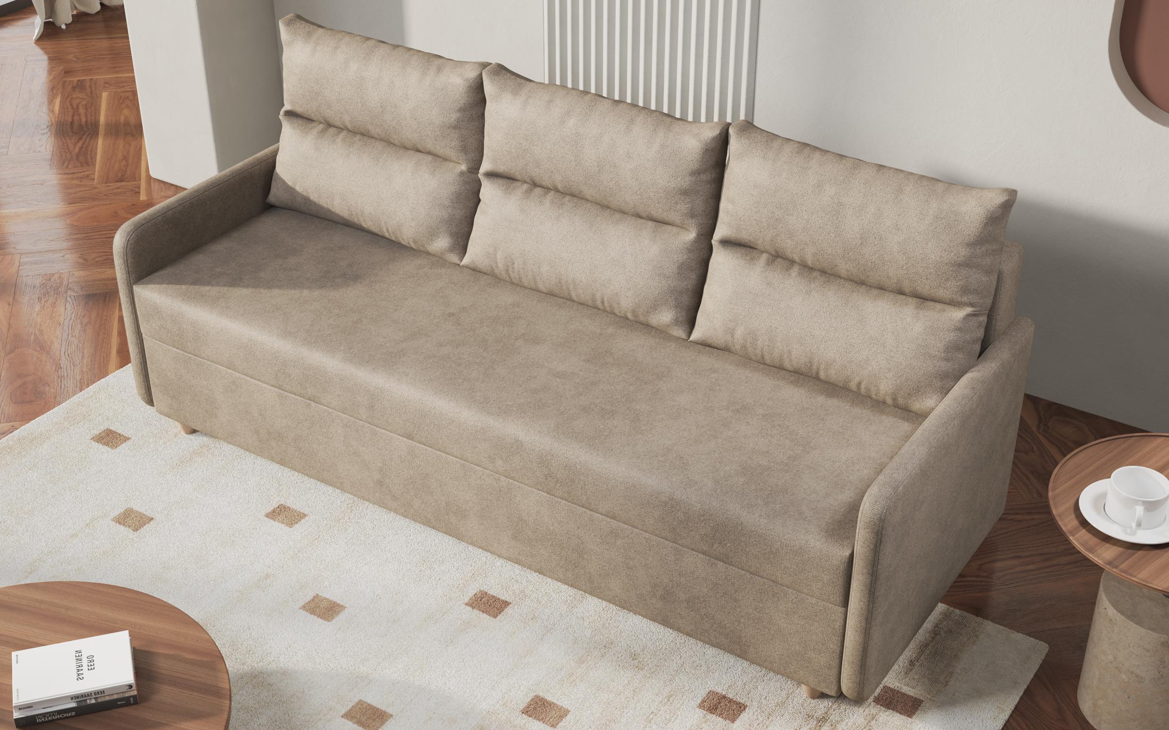 Extendable sofa Dorin, light beige  4