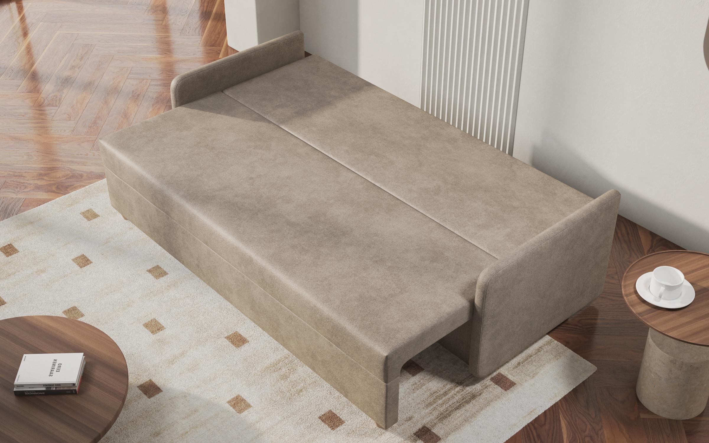 Extendable sofa Dorin, light beige  6