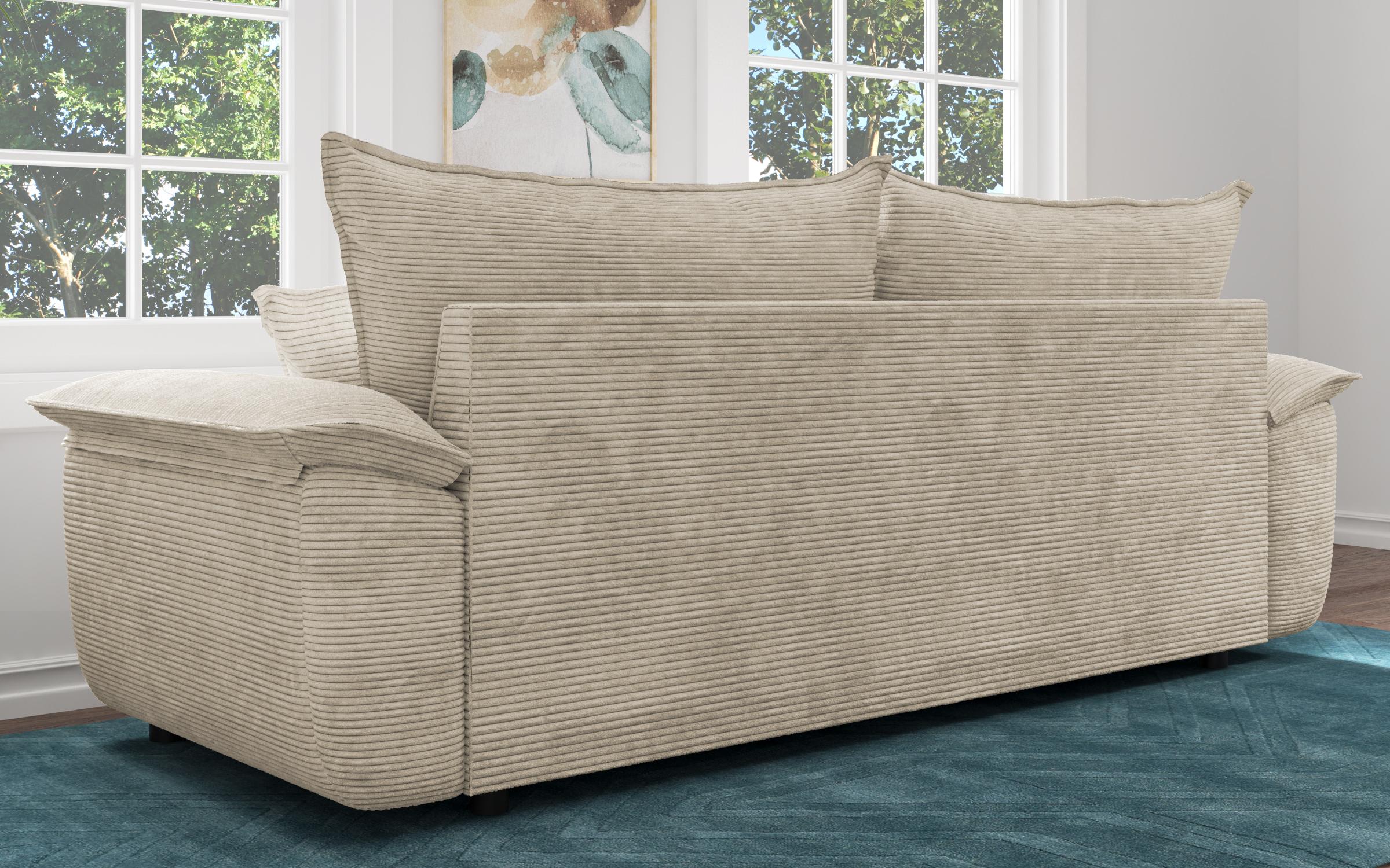 Extendable sofa Elzas, beige  7