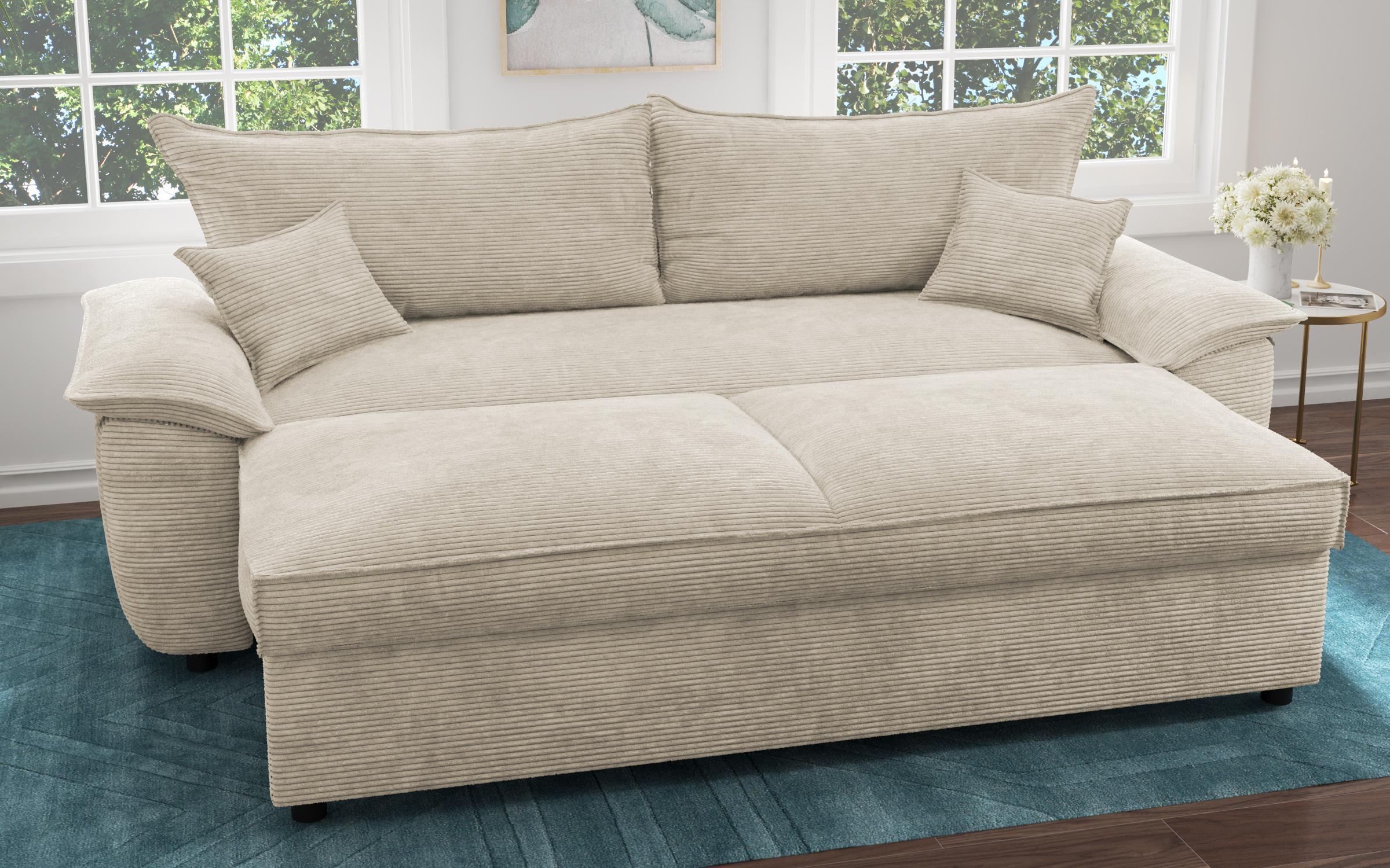 Extendable sofa Elzas, beige  8
