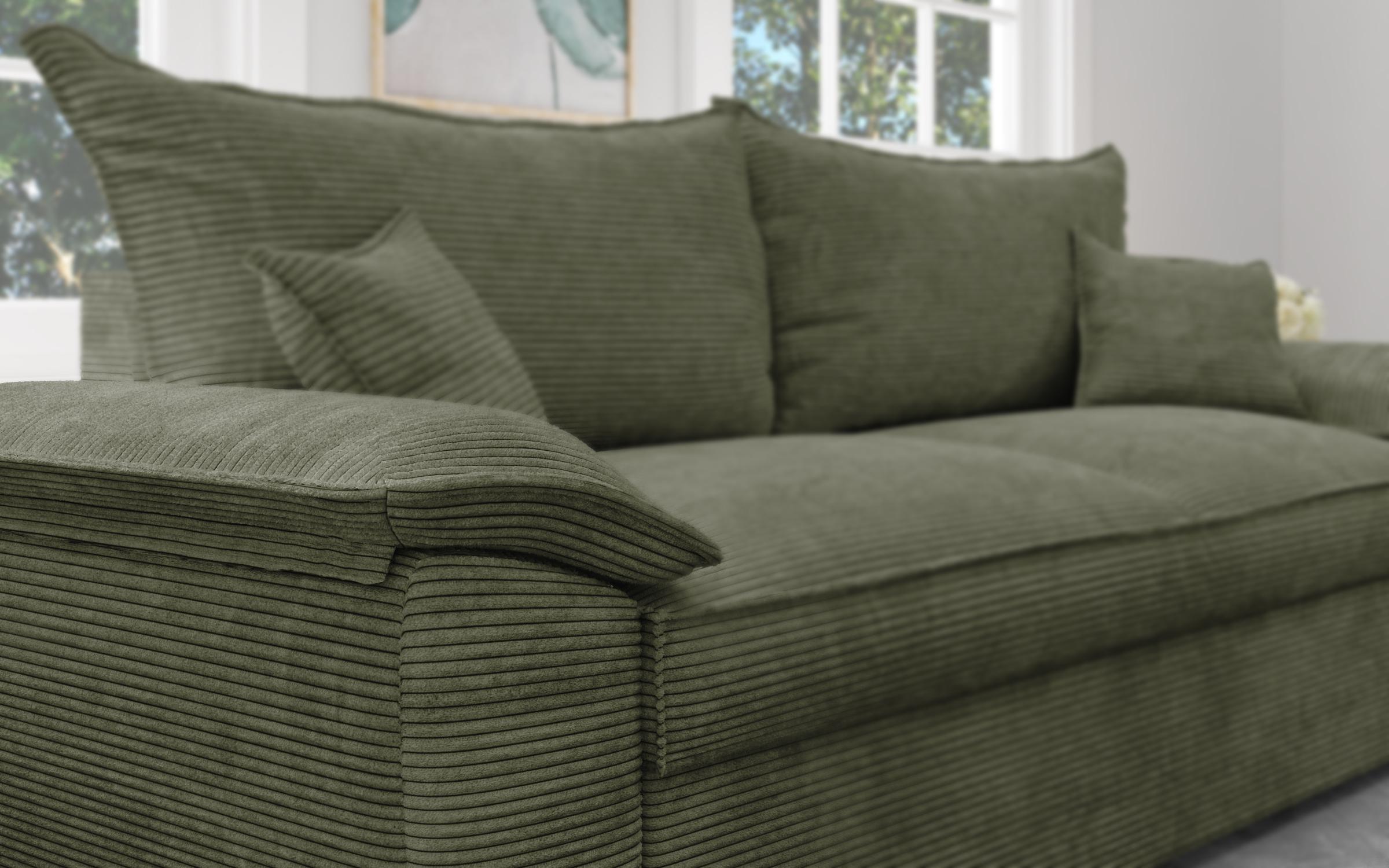 Extendable sofa Elzas, green  5
