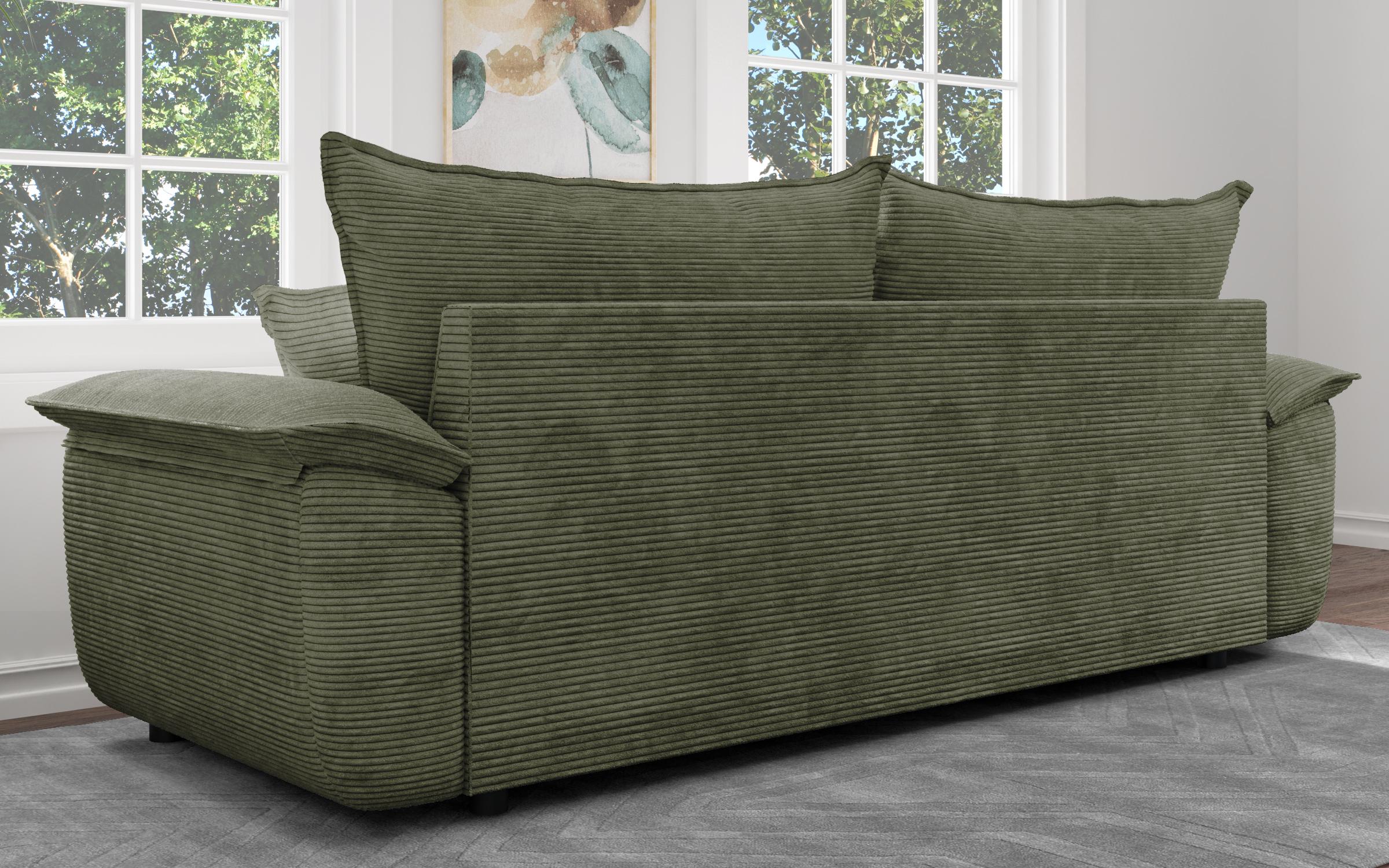 Extendable sofa Elzas, green  7