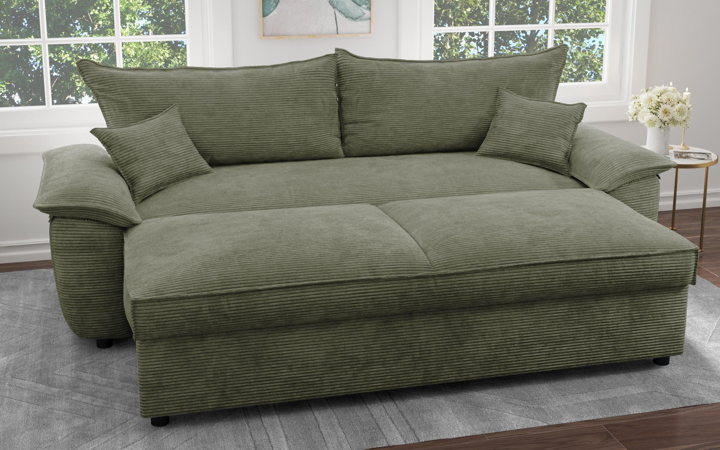 Extendable sofa Elzas, green  8