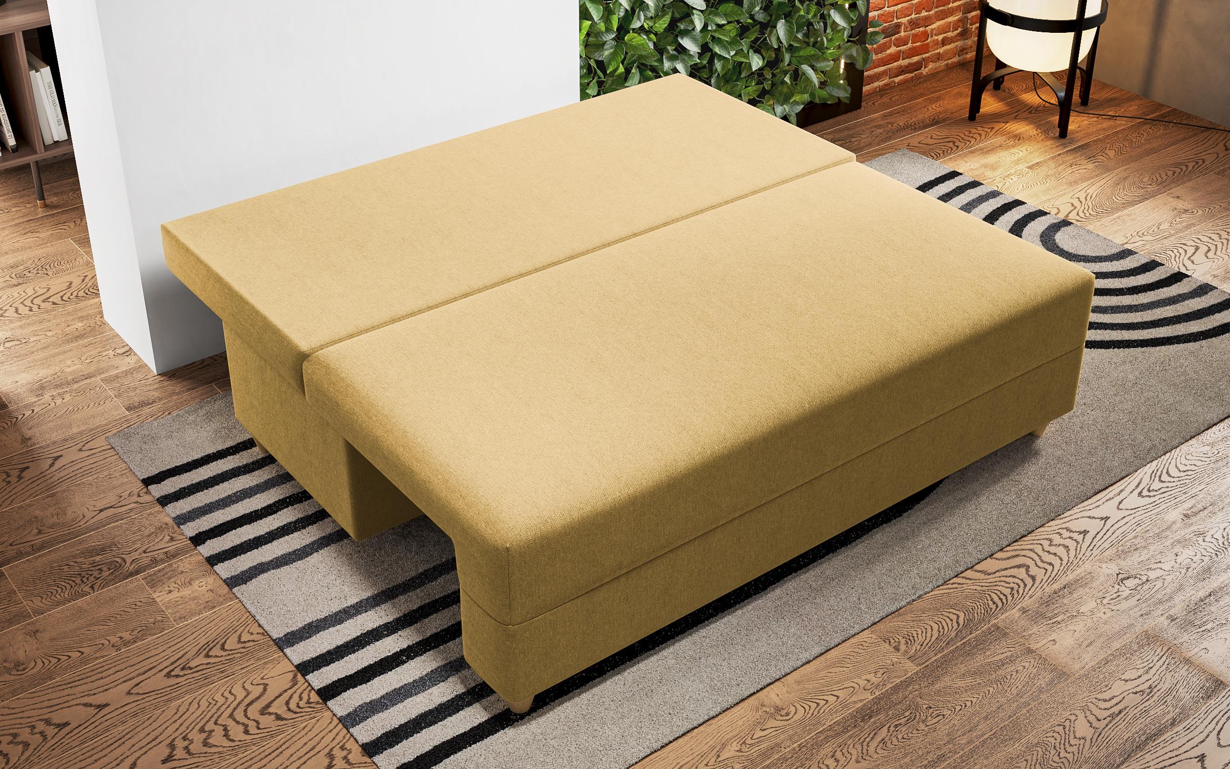 Extendable sofa Kami, mustard  4