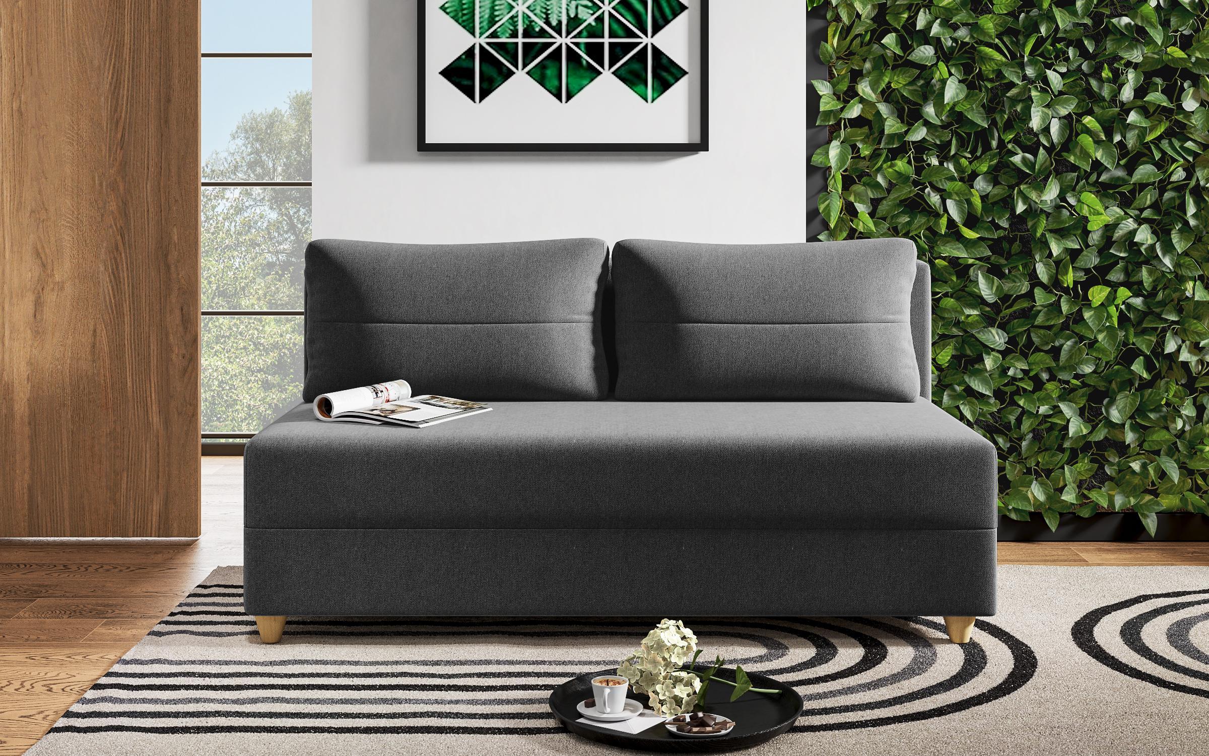 Extendable sofa Kami, dark grey  1