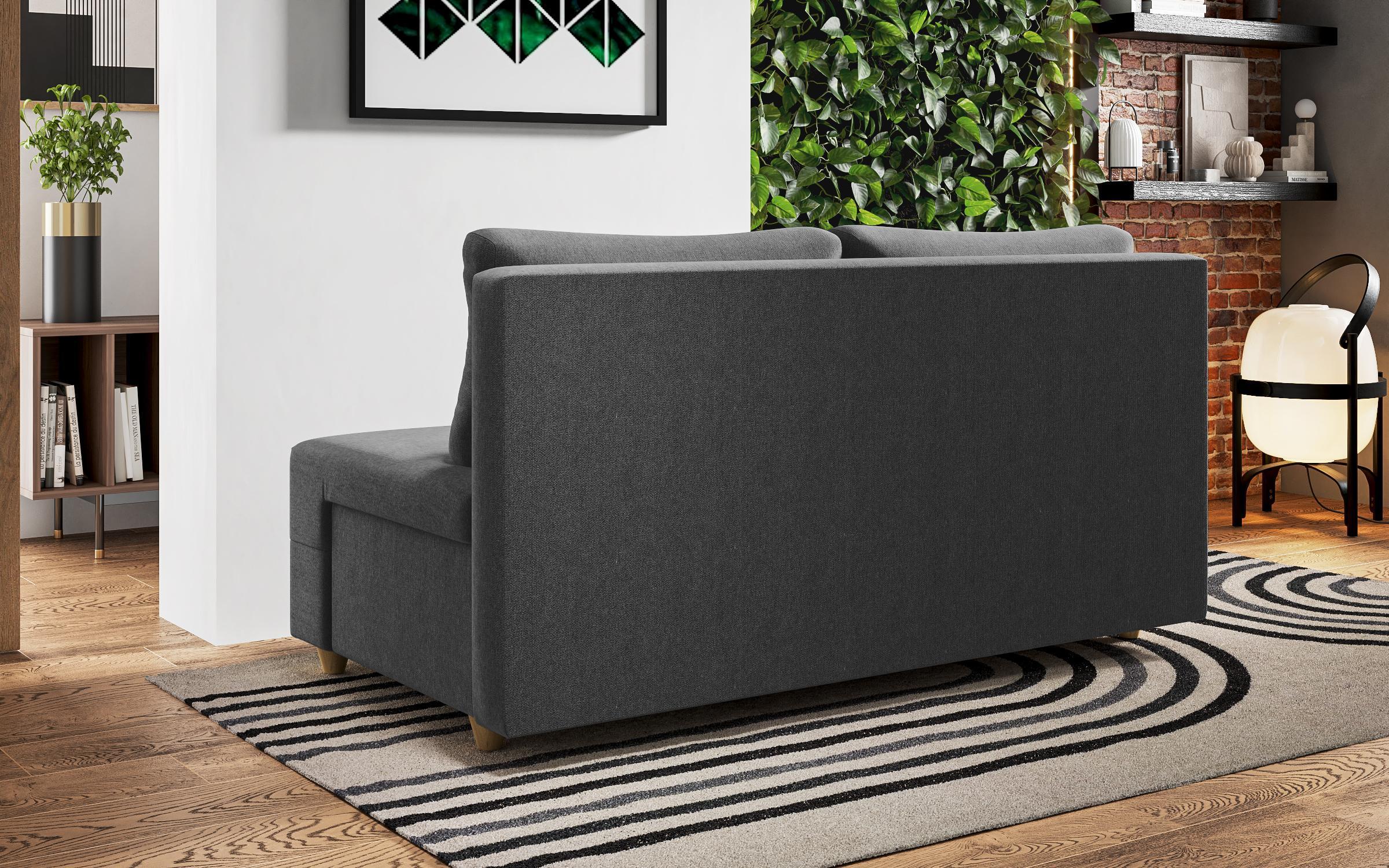 Extendable sofa Kami, dark grey  6