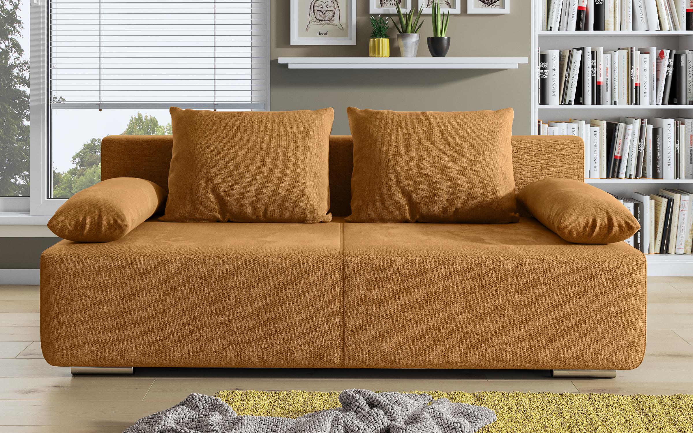 Extendable sofa Keira, orange  3