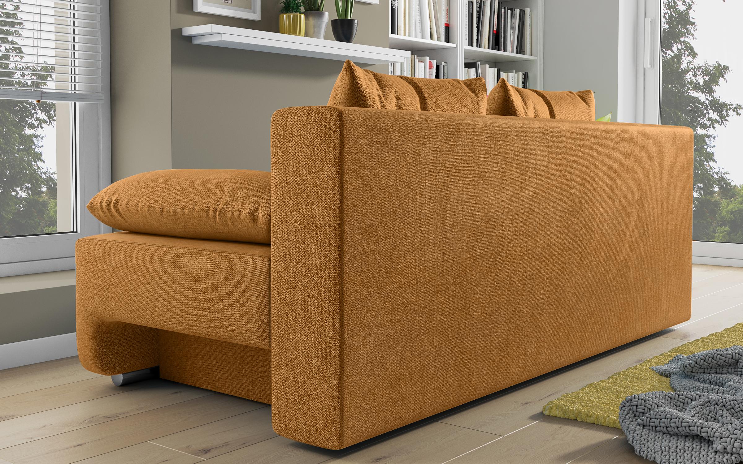 Extendable sofa Keira, orange  6