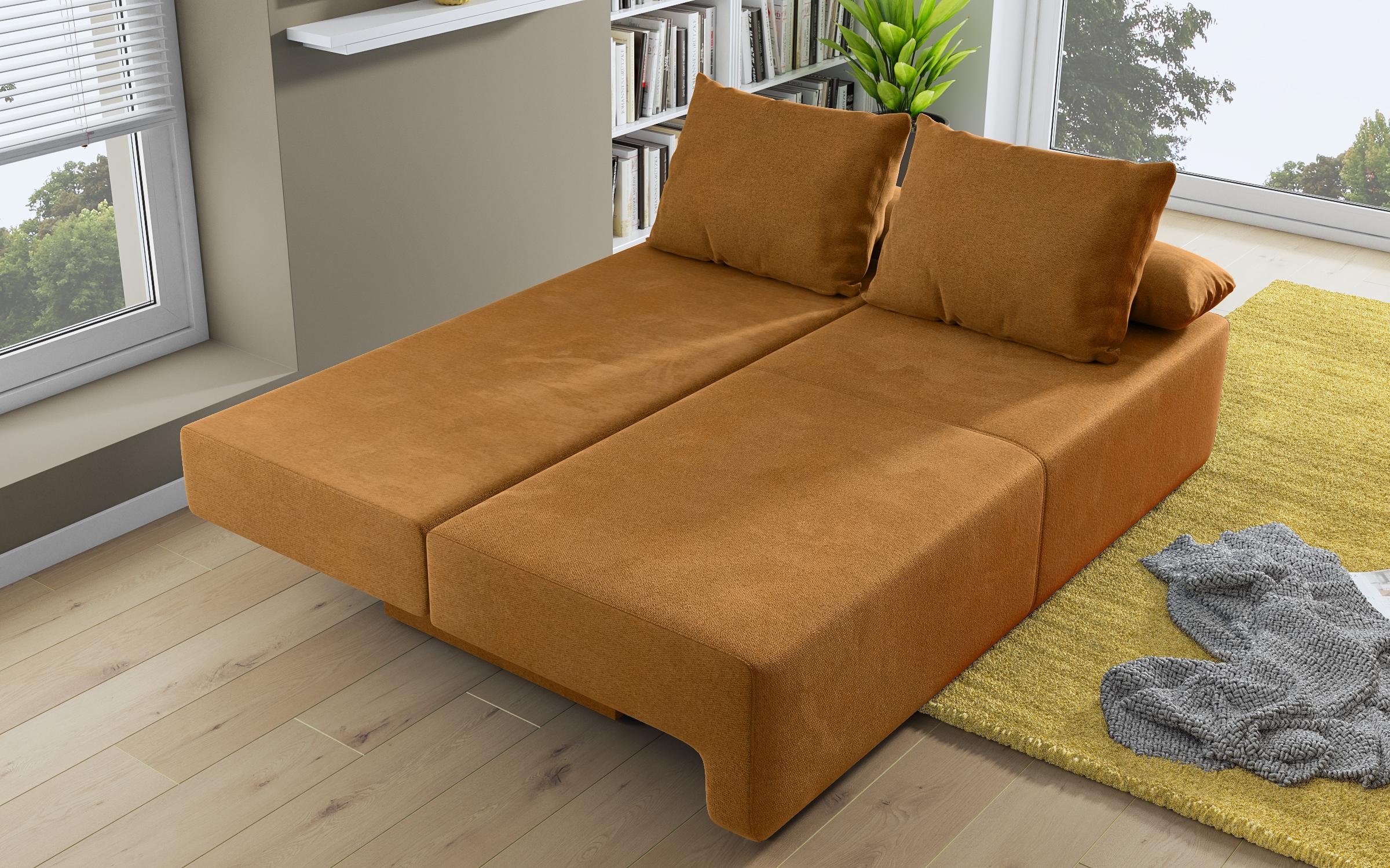 Extendable sofa Keira, orange  7