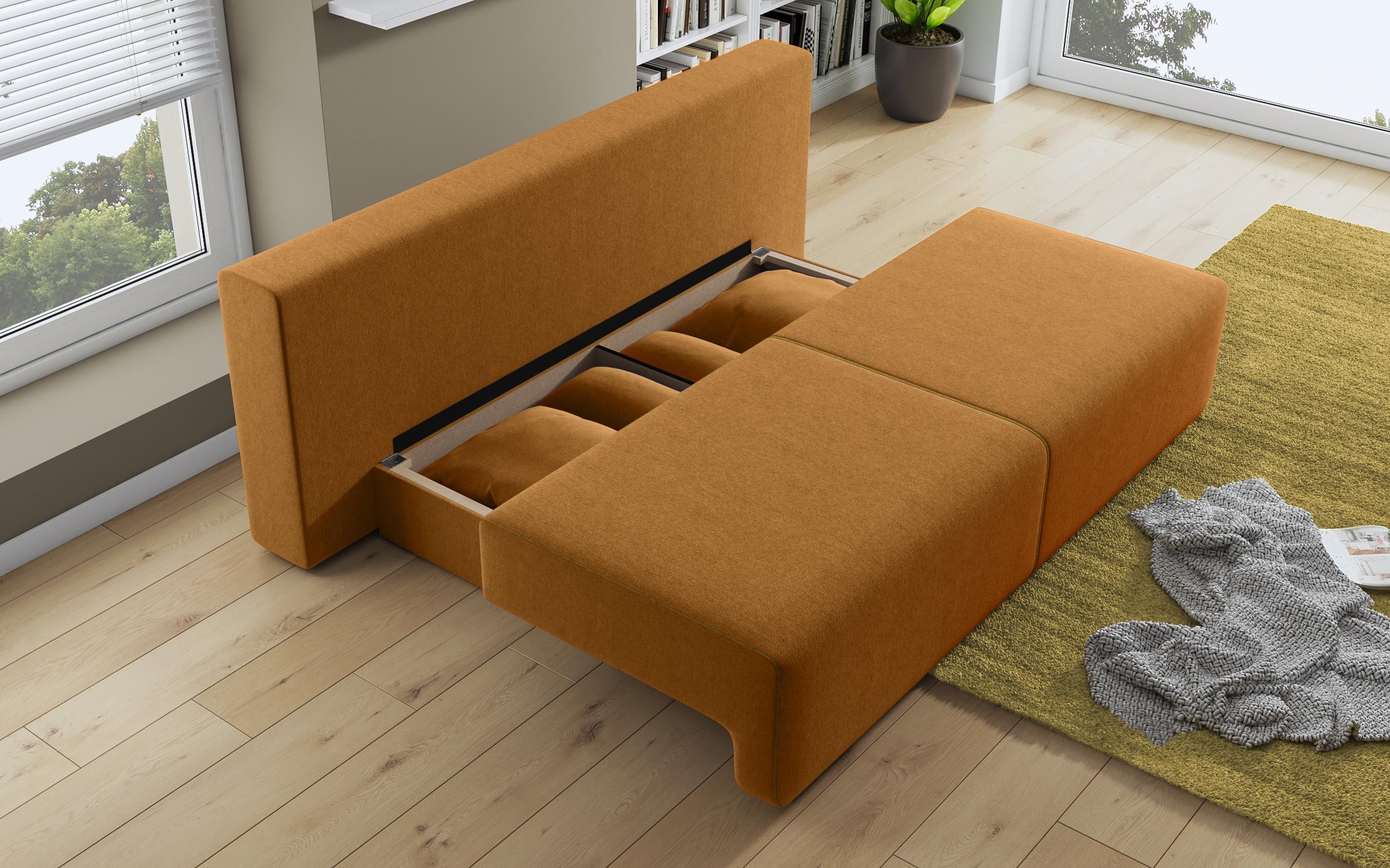 Extendable sofa Keira, orange  8
