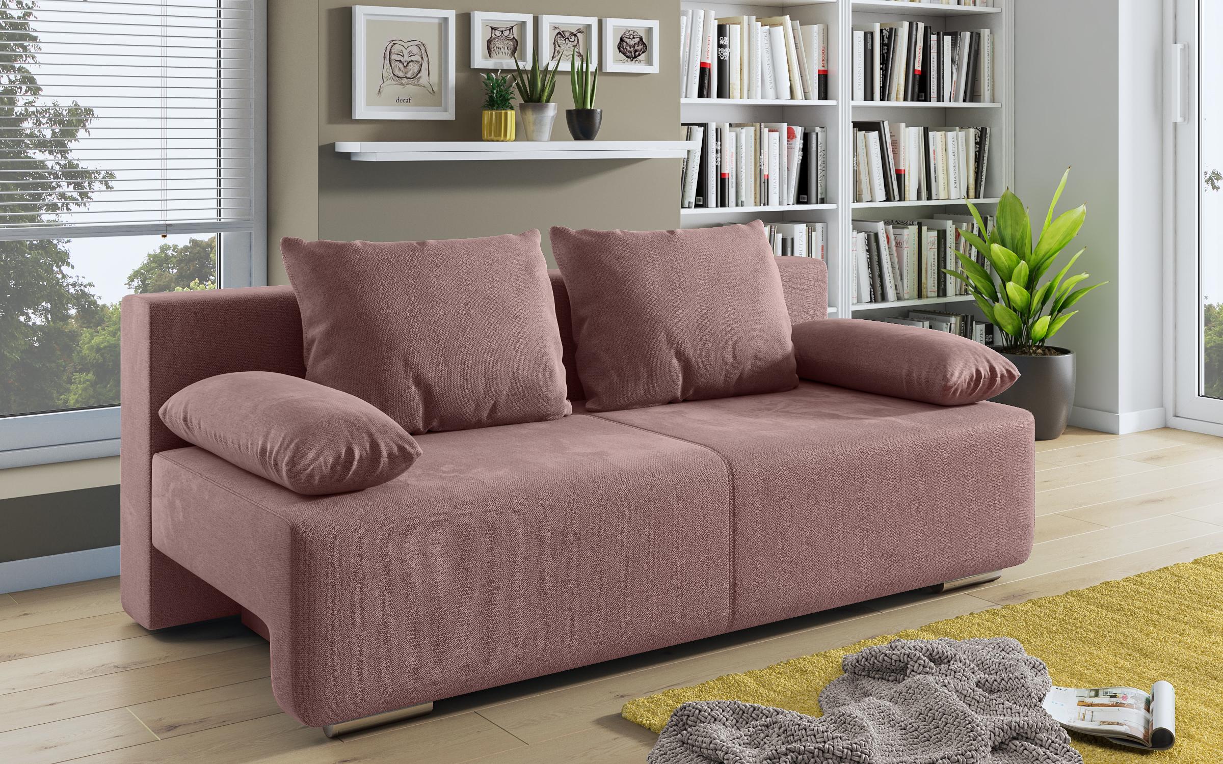 Extendable sofa Keira, pink  2