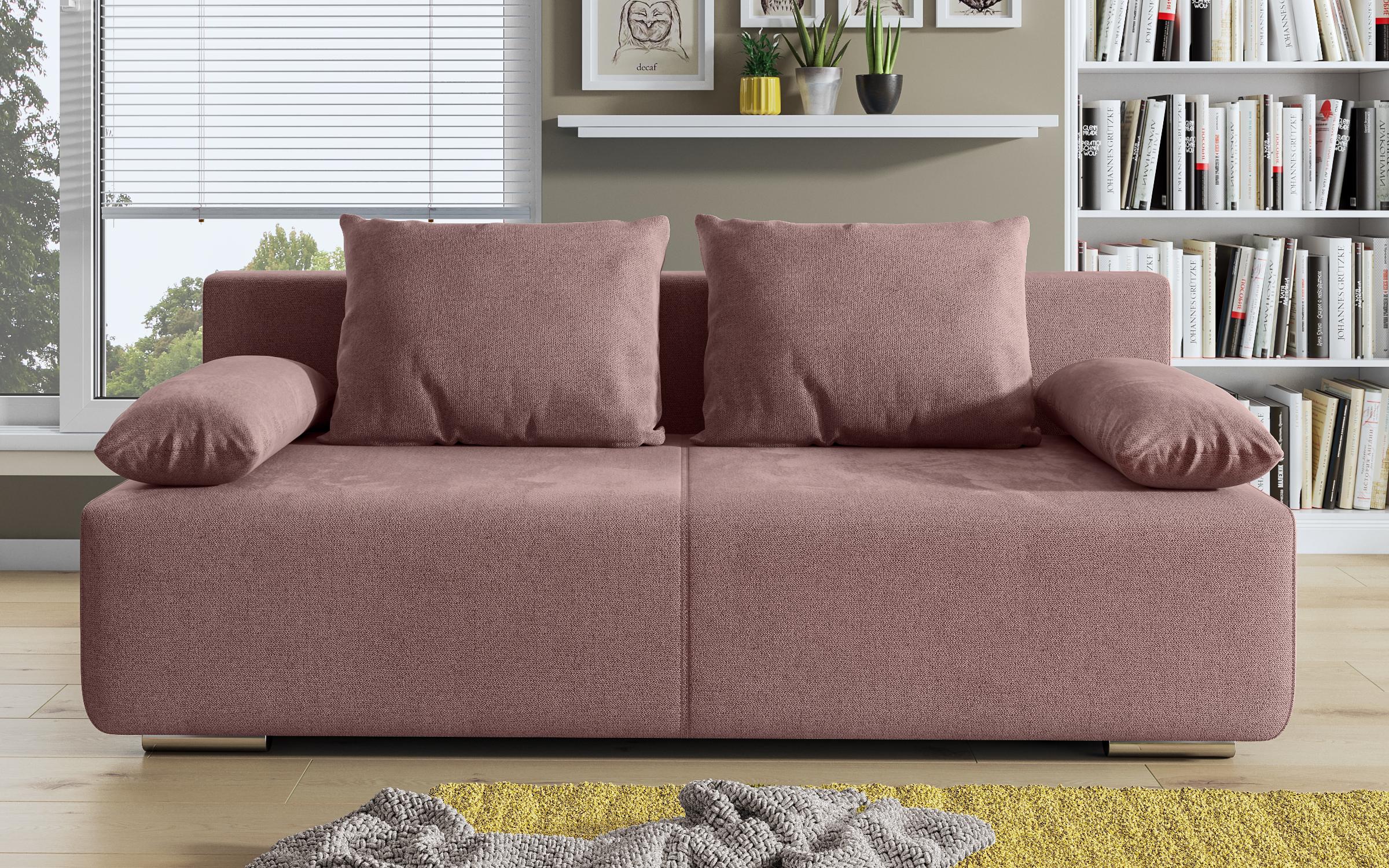 Extendable sofa Keira, pink  3