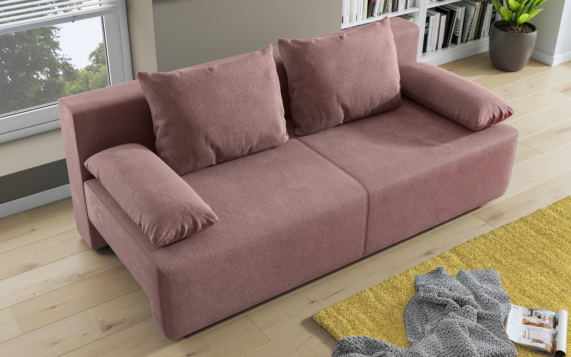 Extendable sofa Keira, pink  5