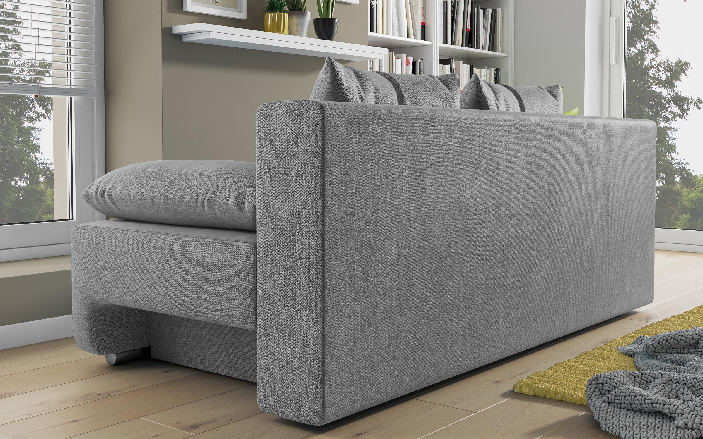 Extendable sofa Keira, light grey  6
