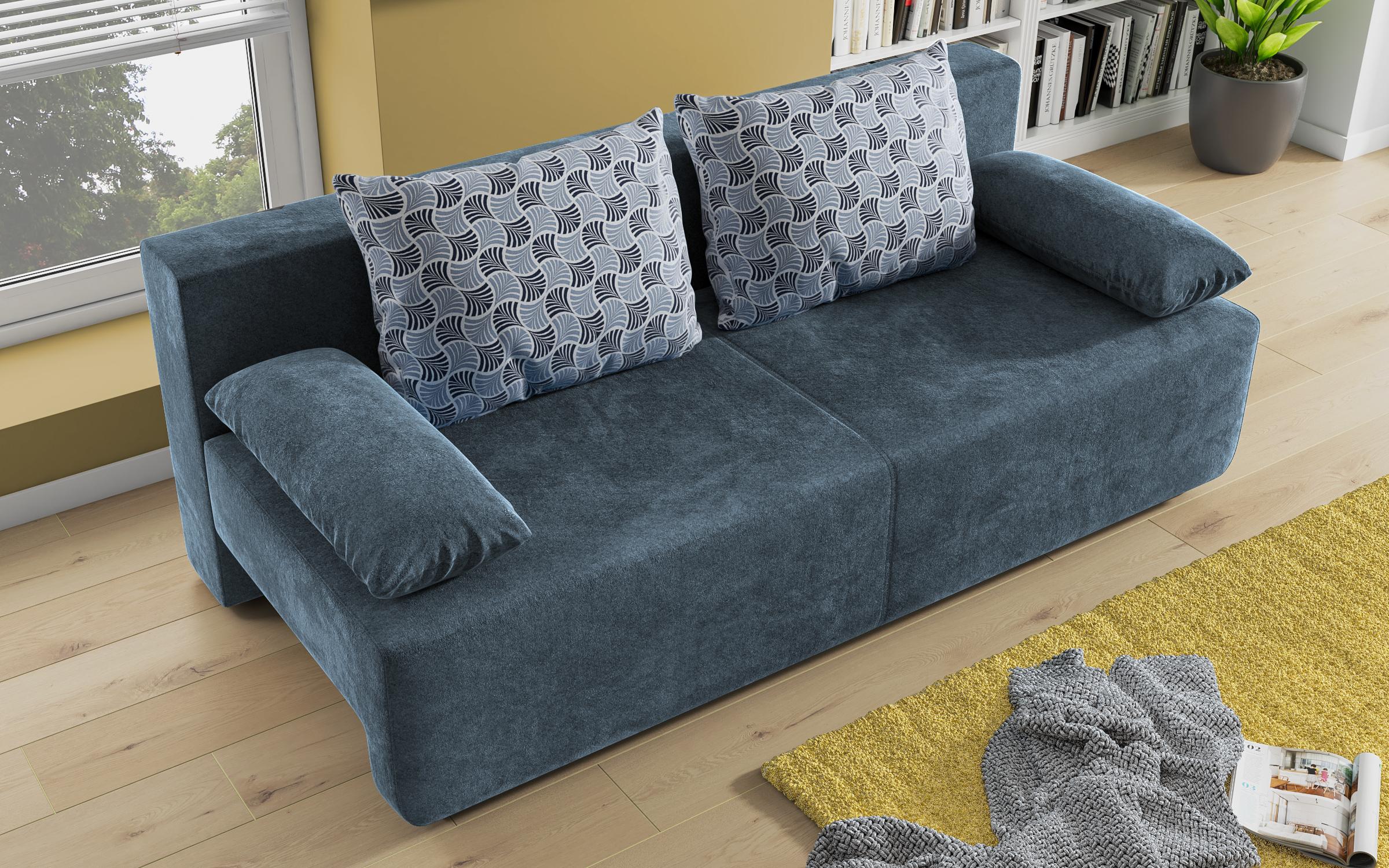 Extendable sofa Keira, blue  6