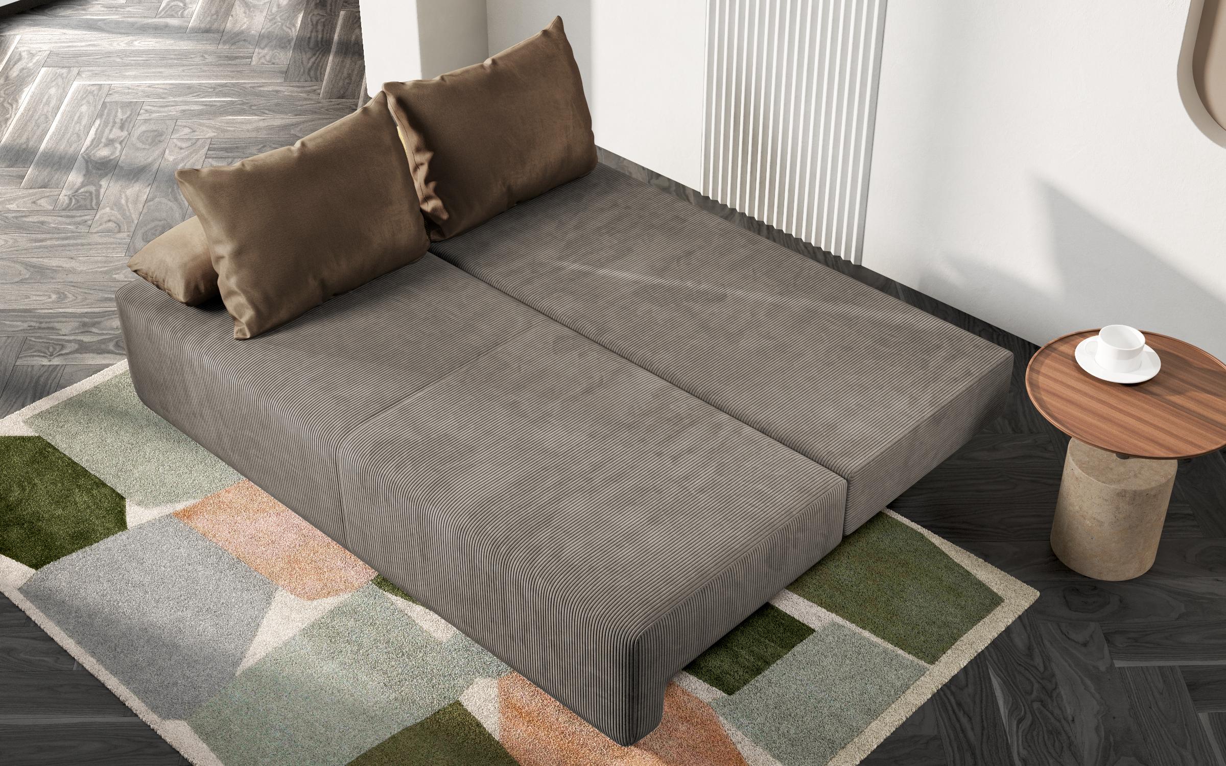 Extendable sofa Keira Extra, beige  4