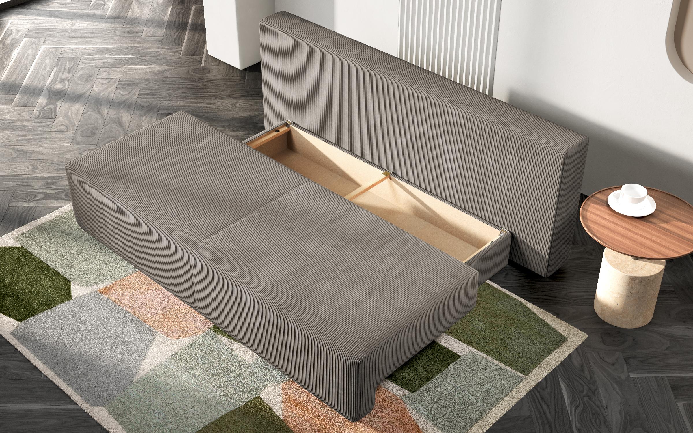 Extendable sofa Keira Extra, beige  5