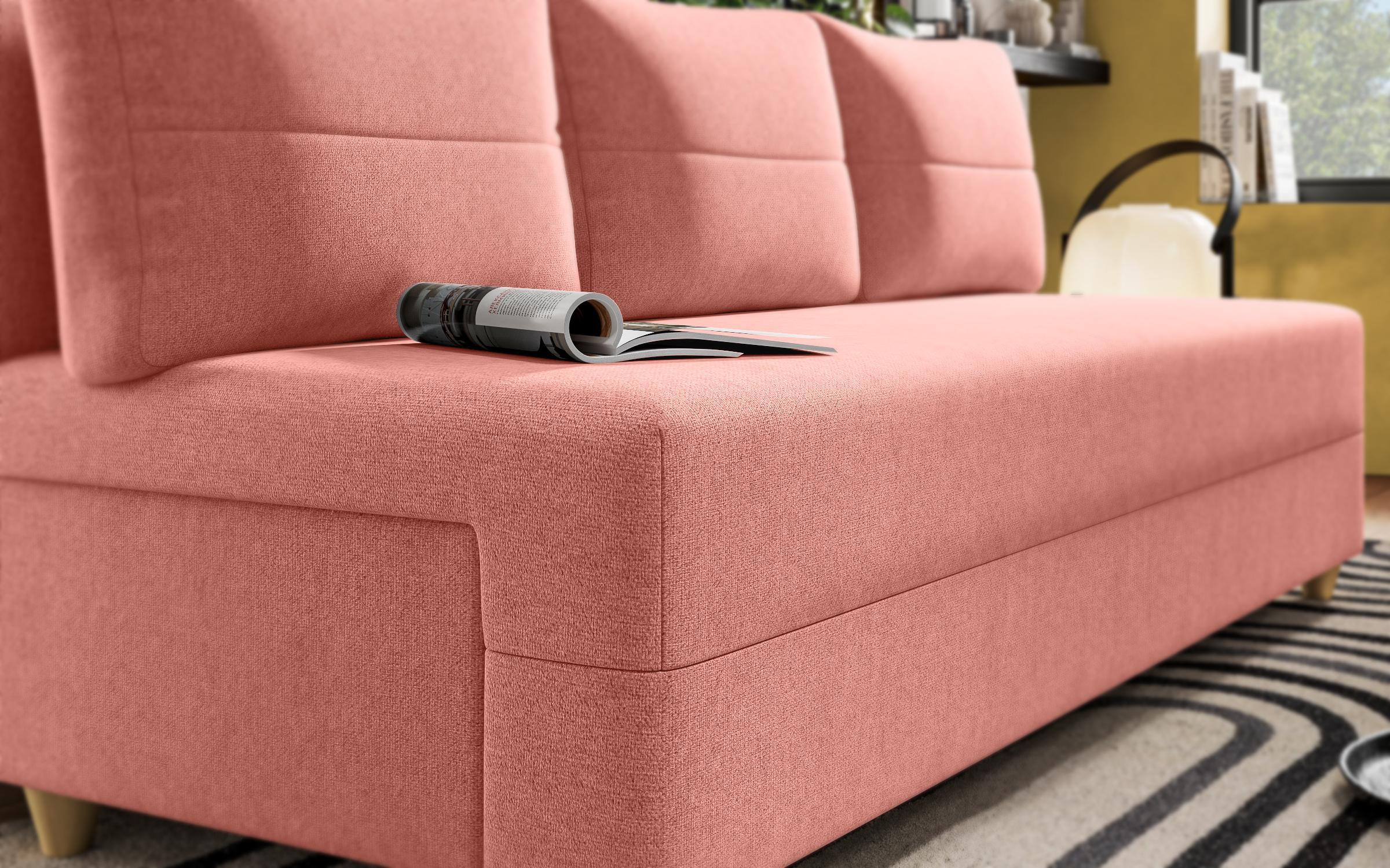 Extendable sofa Arano, coral  6