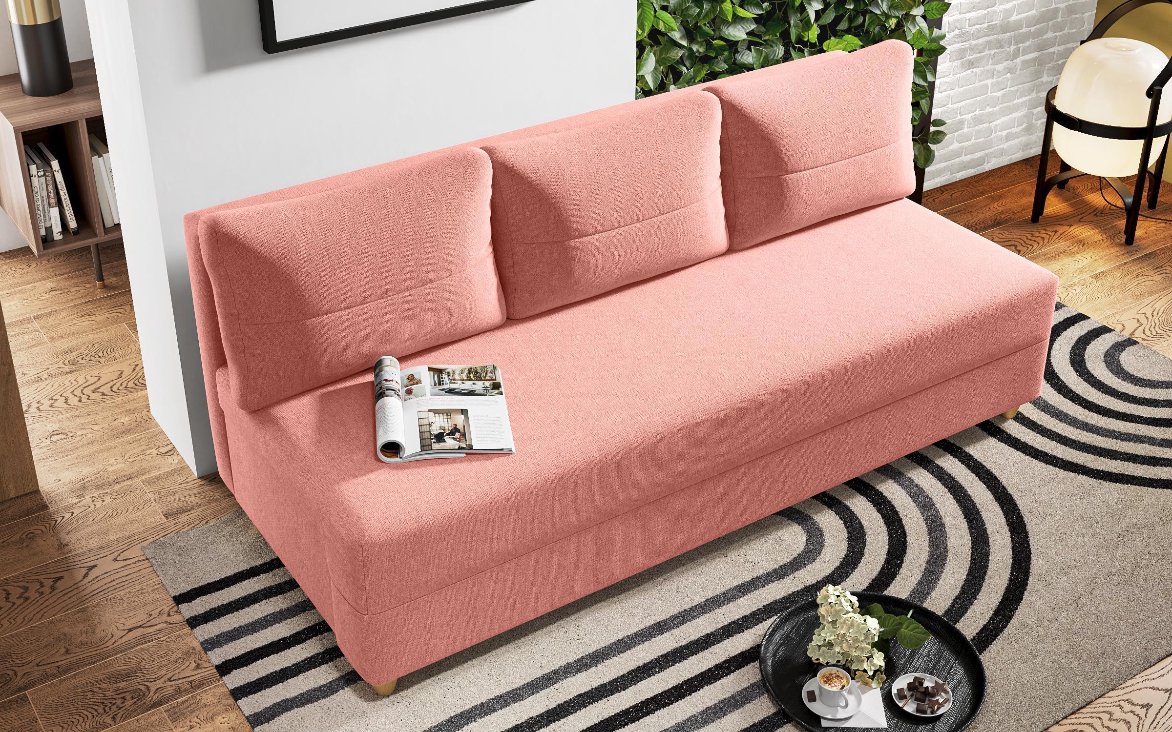 Extendable sofa Arano, coral  7