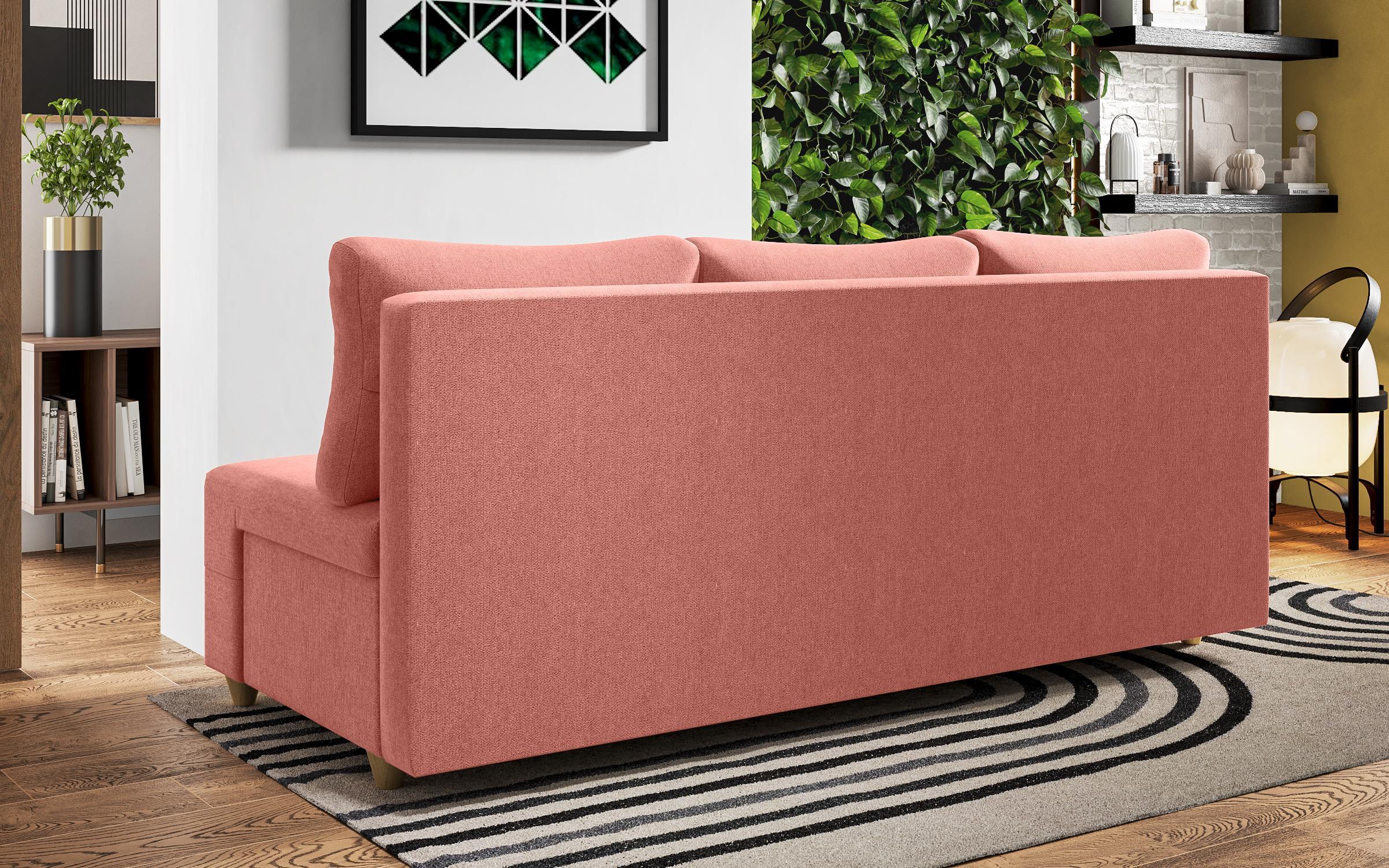 Extendable sofa Arano, coral  9