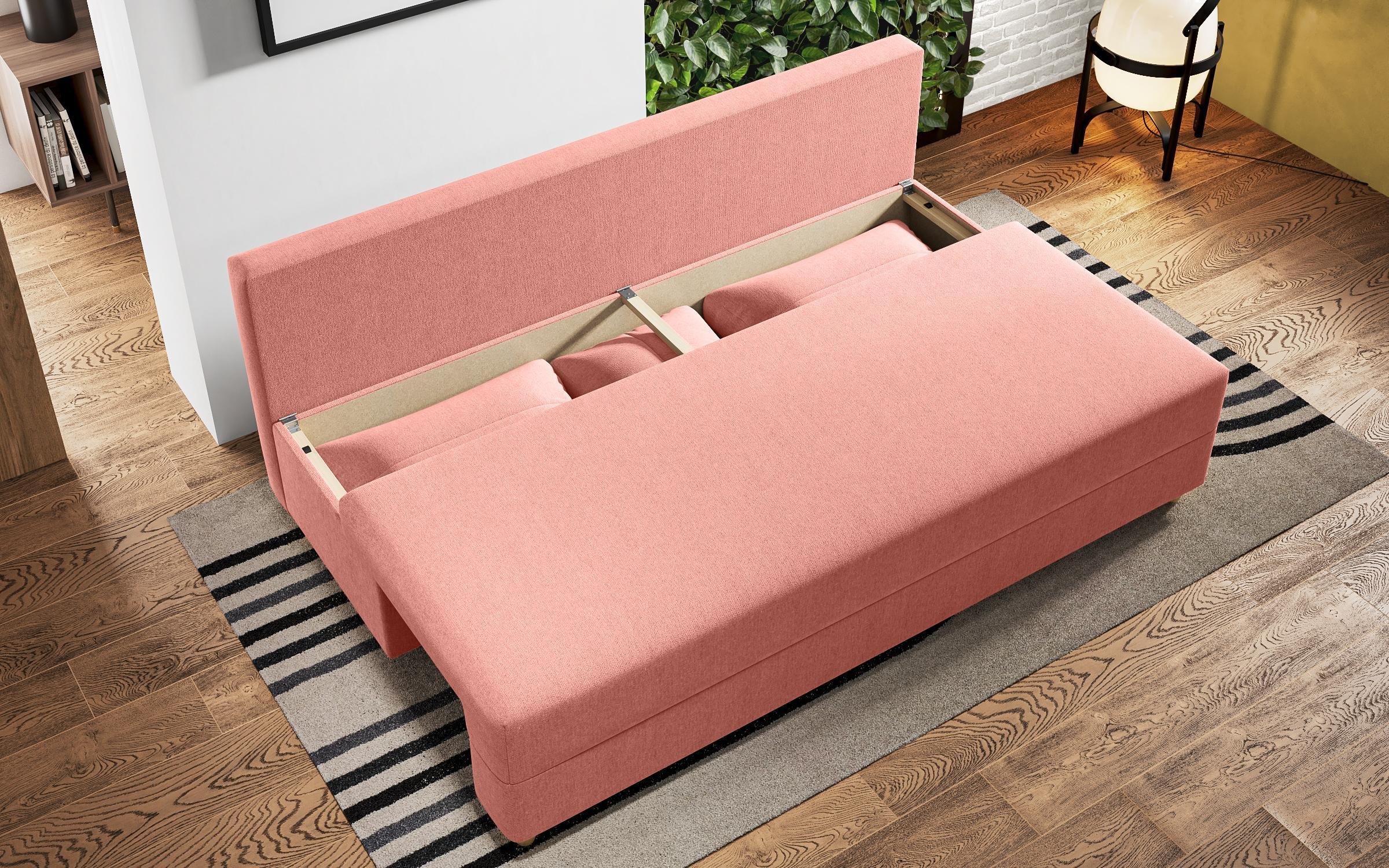 Extendable sofa Arano, coral  5