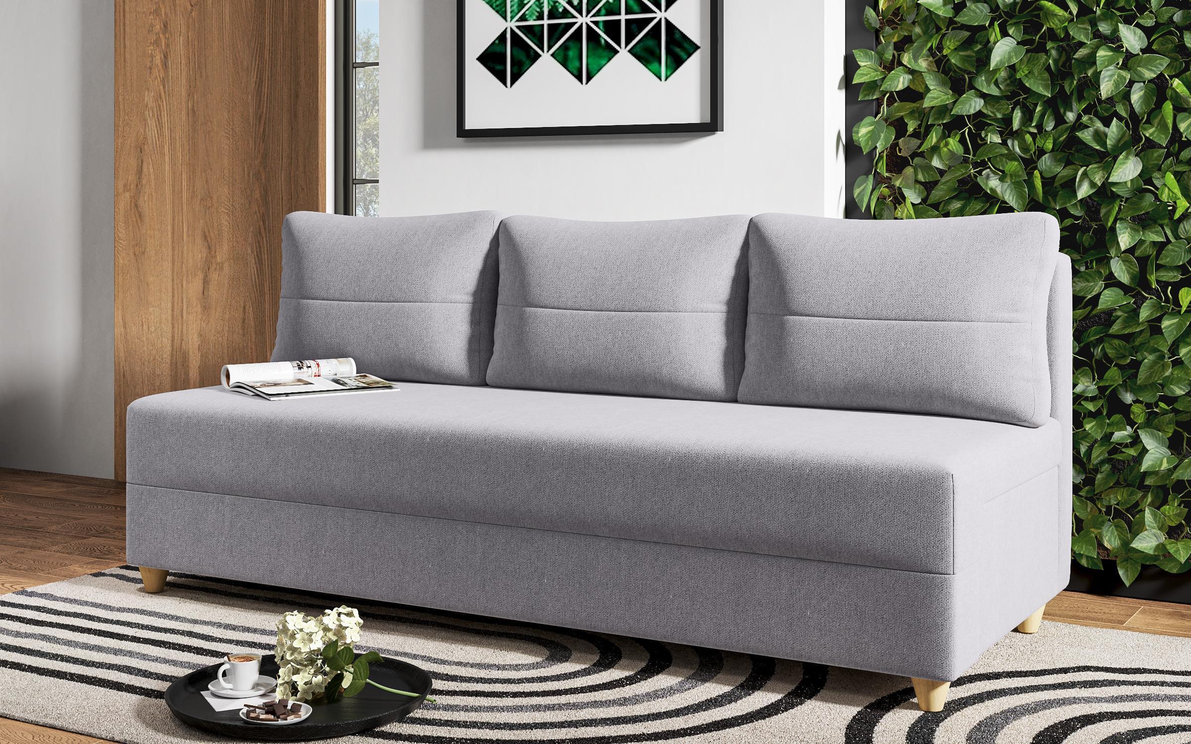 Extendable sofa Arano, light grey  3