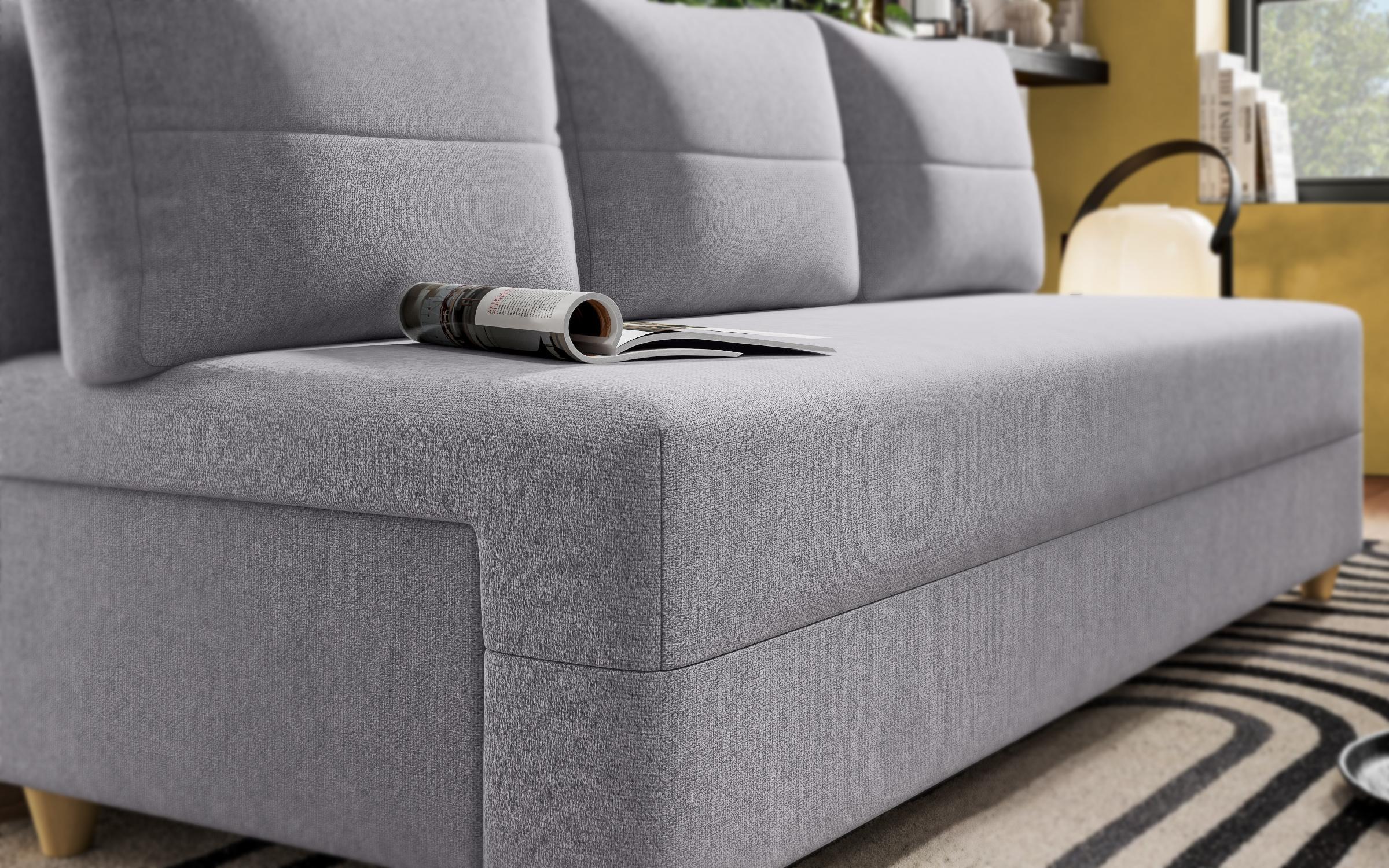 Extendable sofa Arano, light grey  9