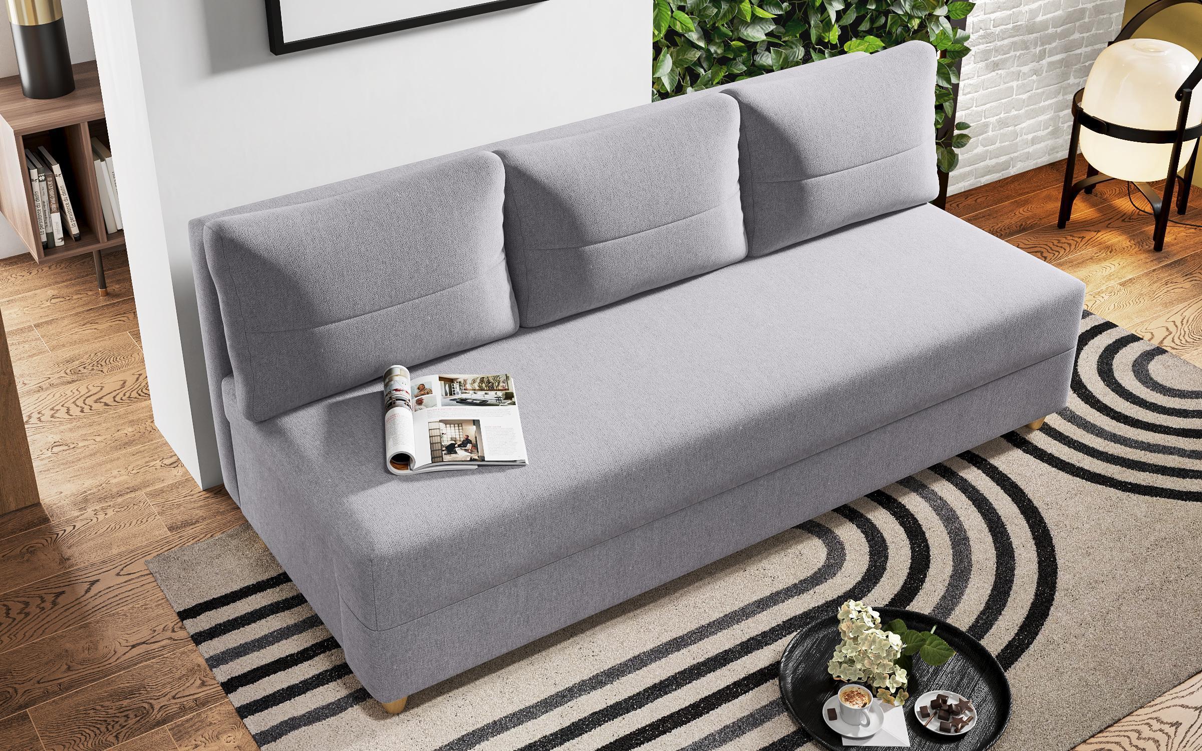 Extendable sofa Arano, light grey  5