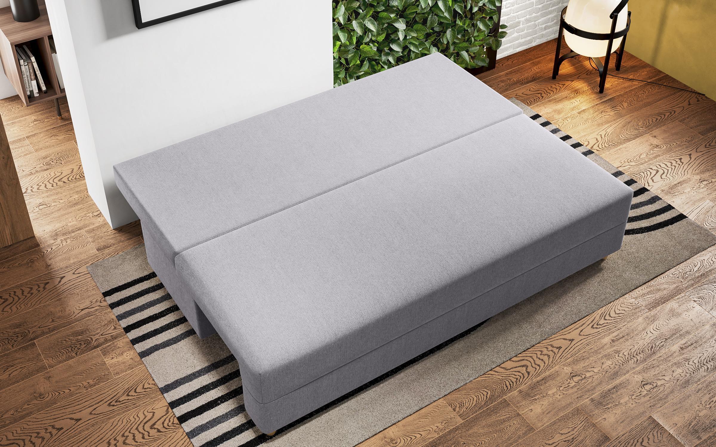 Extendable sofa Arano, light grey  7