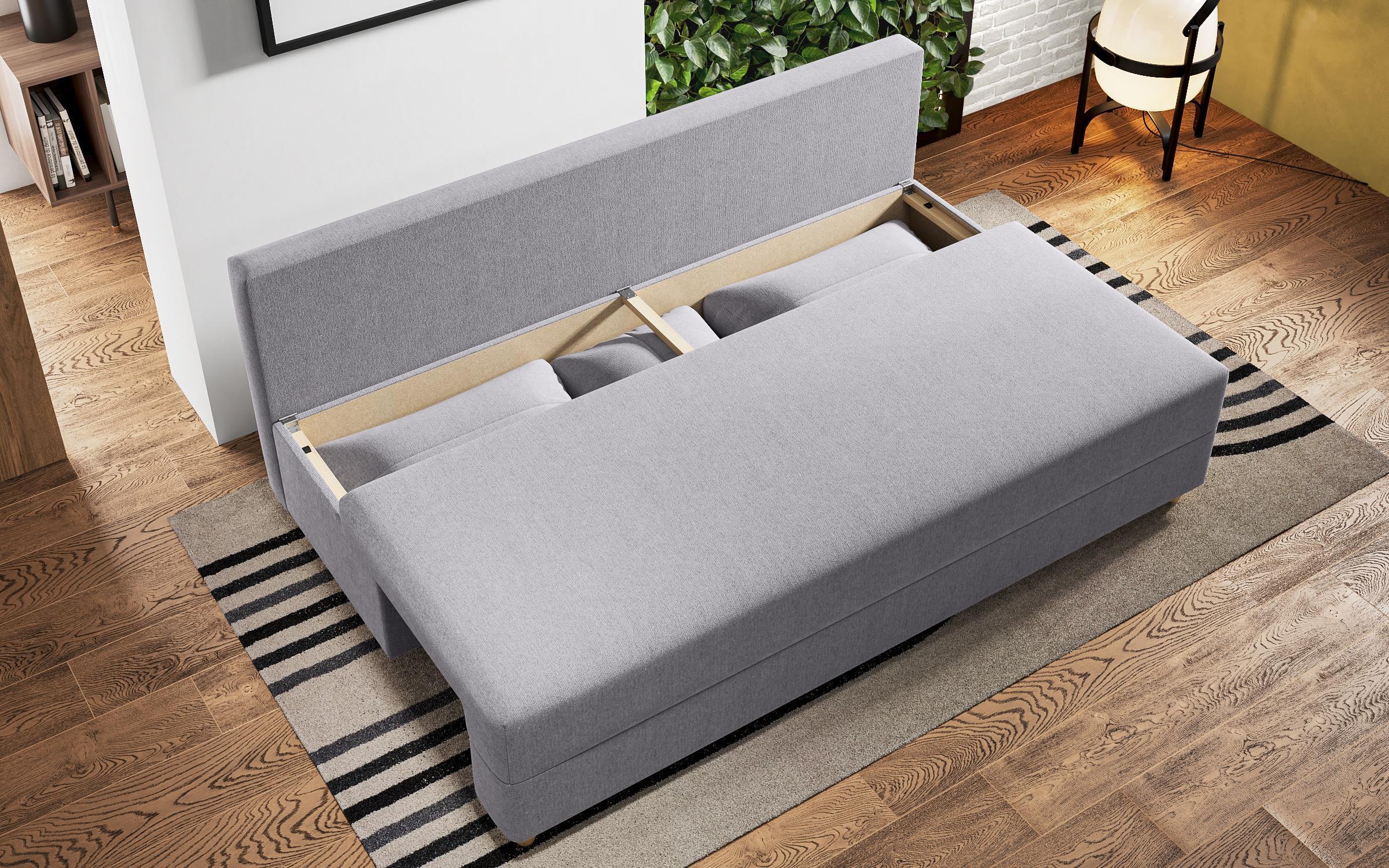 Extendable sofa Arano, light grey  8