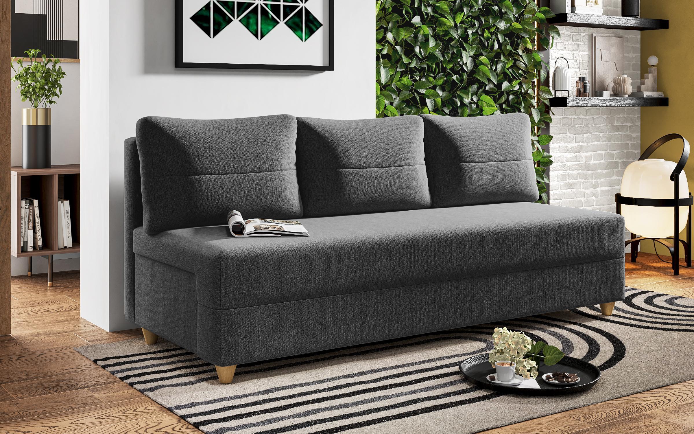 Extendable sofa Arano, dark grey  3