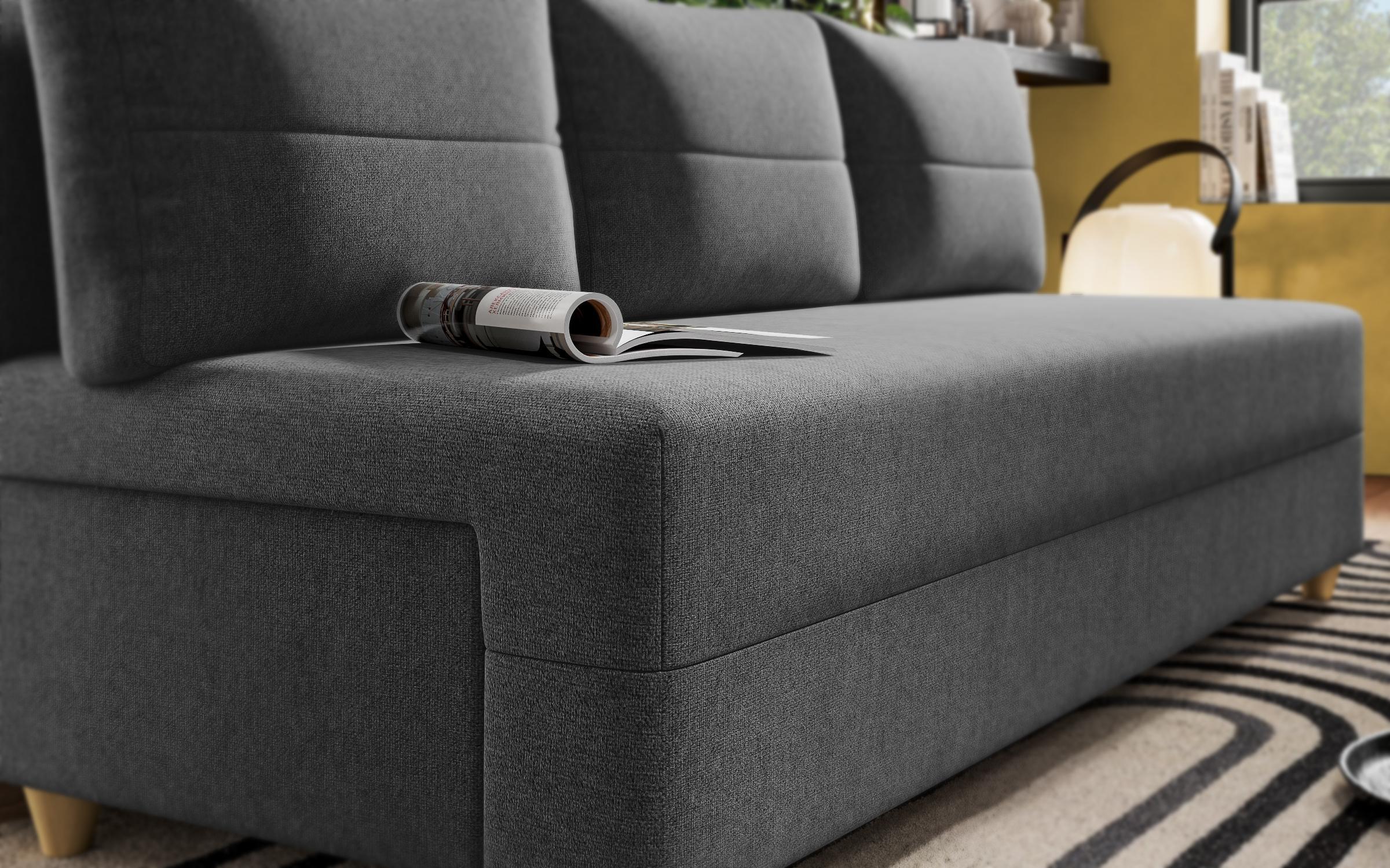 Extendable sofa Arano, dark grey  9