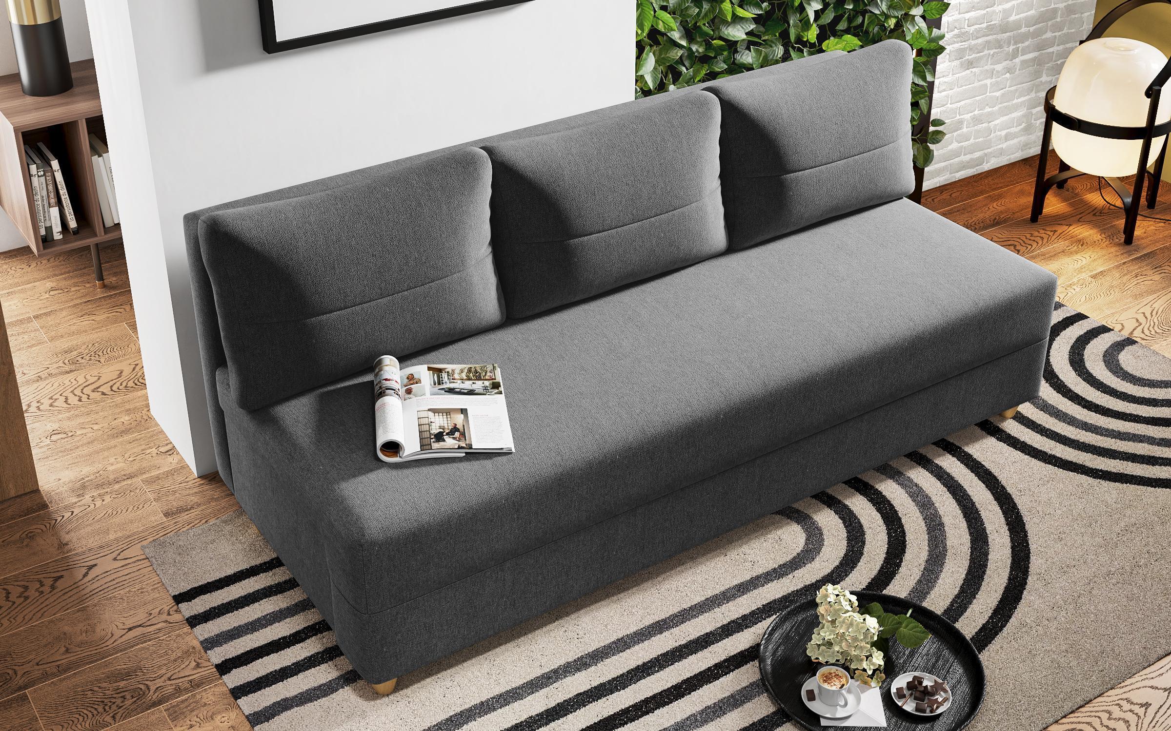 Extendable sofa Arano, dark grey  5