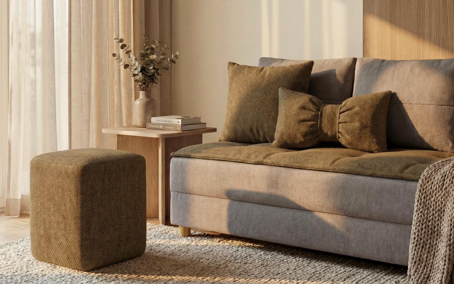 Ottoman Dolly, olive-brown  5