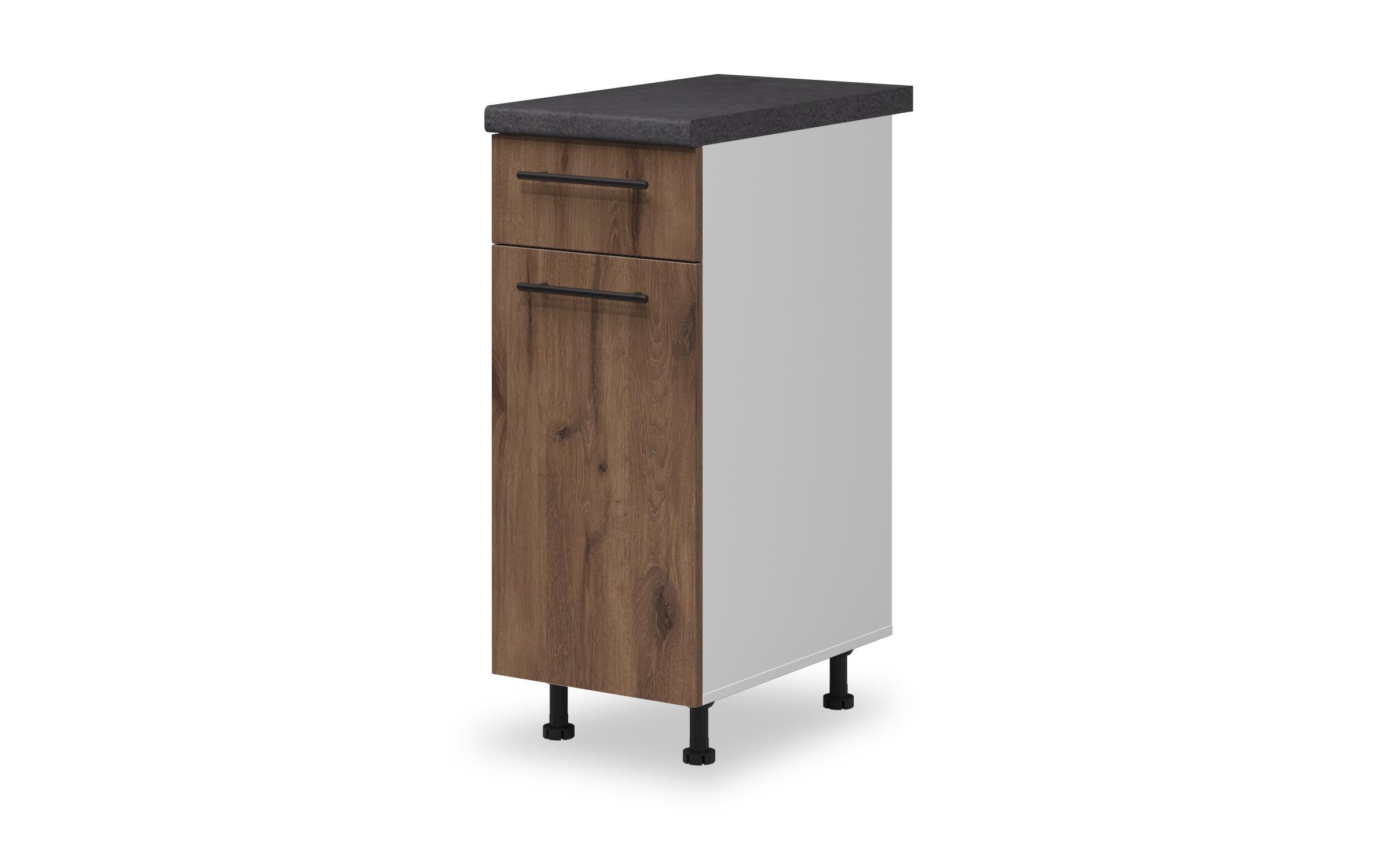 Kitchen cabinet Dakota 10, dark Scandinavian oak  1