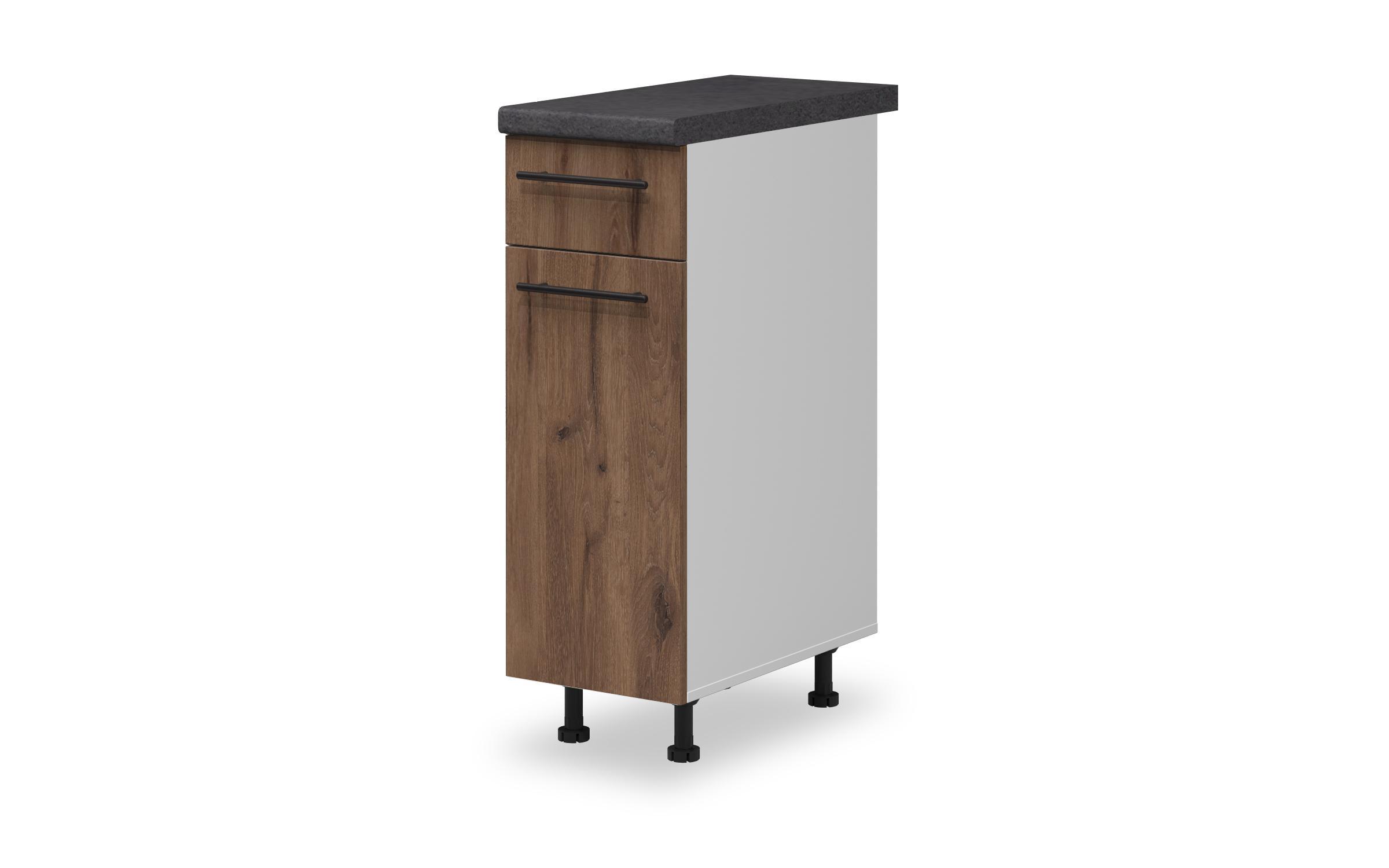 Kitchen cabinet Dakota 09, dark Scandinavian oak  1