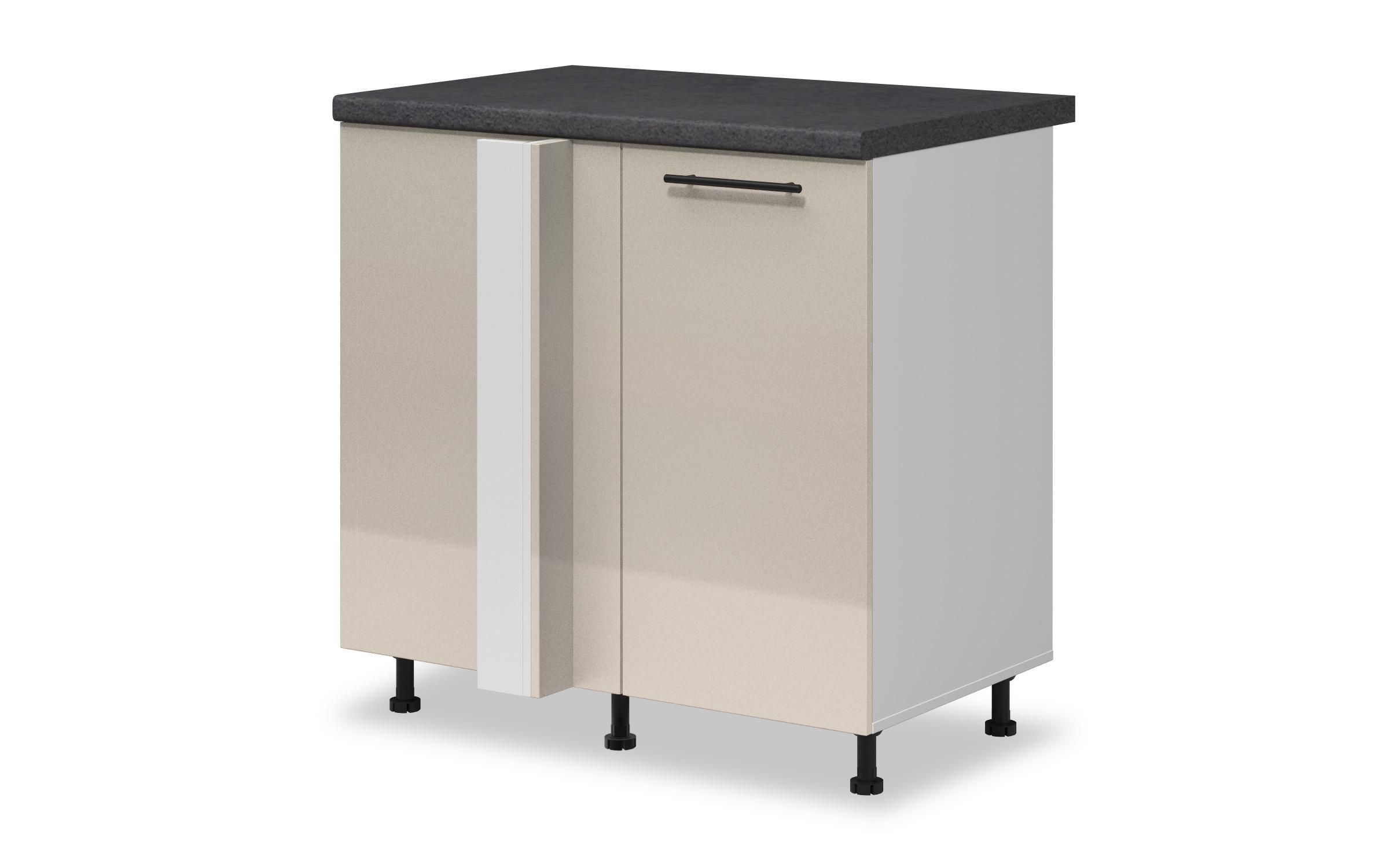Kitchen corner cabinet Dakota 18 left, Metallic beige  1