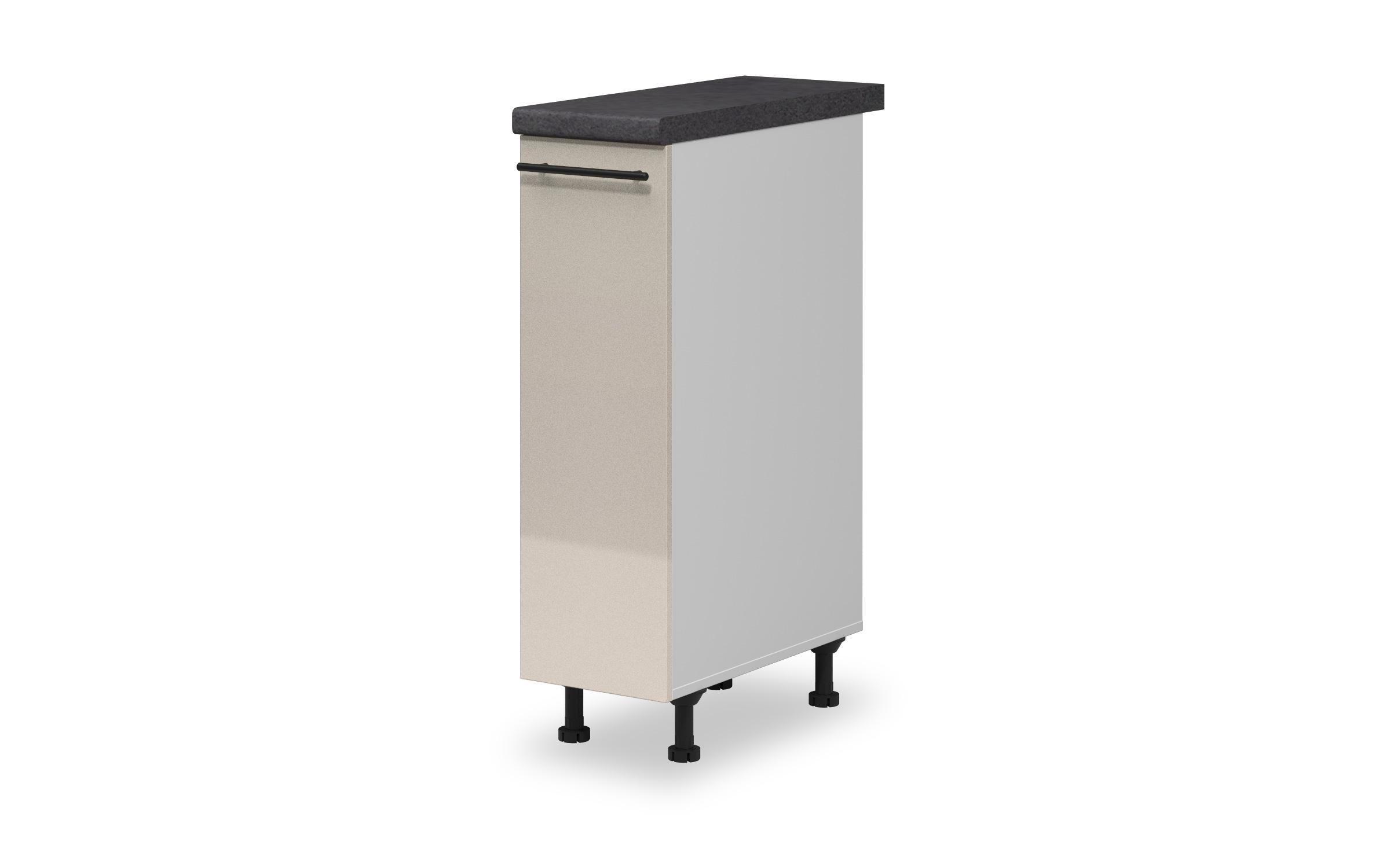 Kitchen pull-out bottle rack Dakota 28, Metallic beige  1