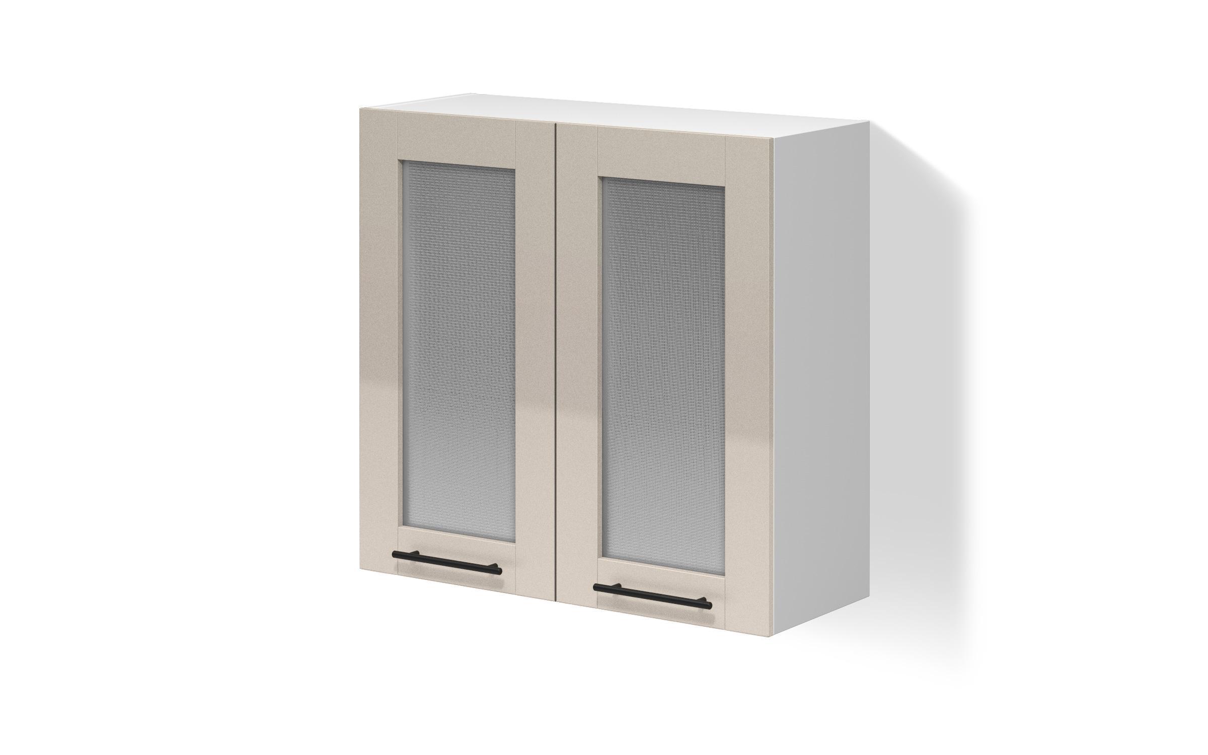 Kitchen showcase cabinet Dakota 43, Metallic beige  1
