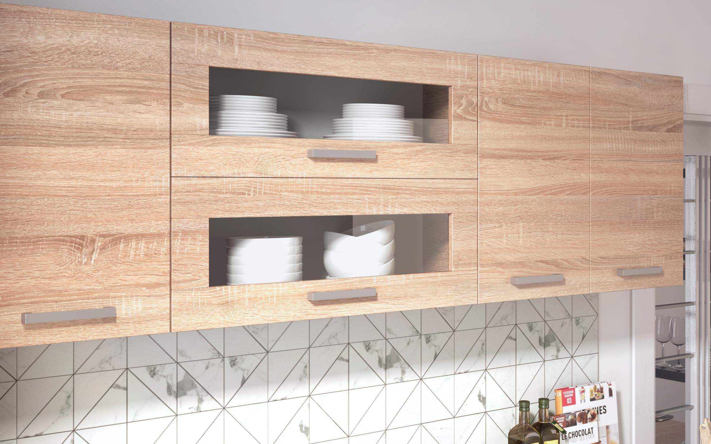 Kitchen with included thermo countertop Darina, Sonoma oak  4