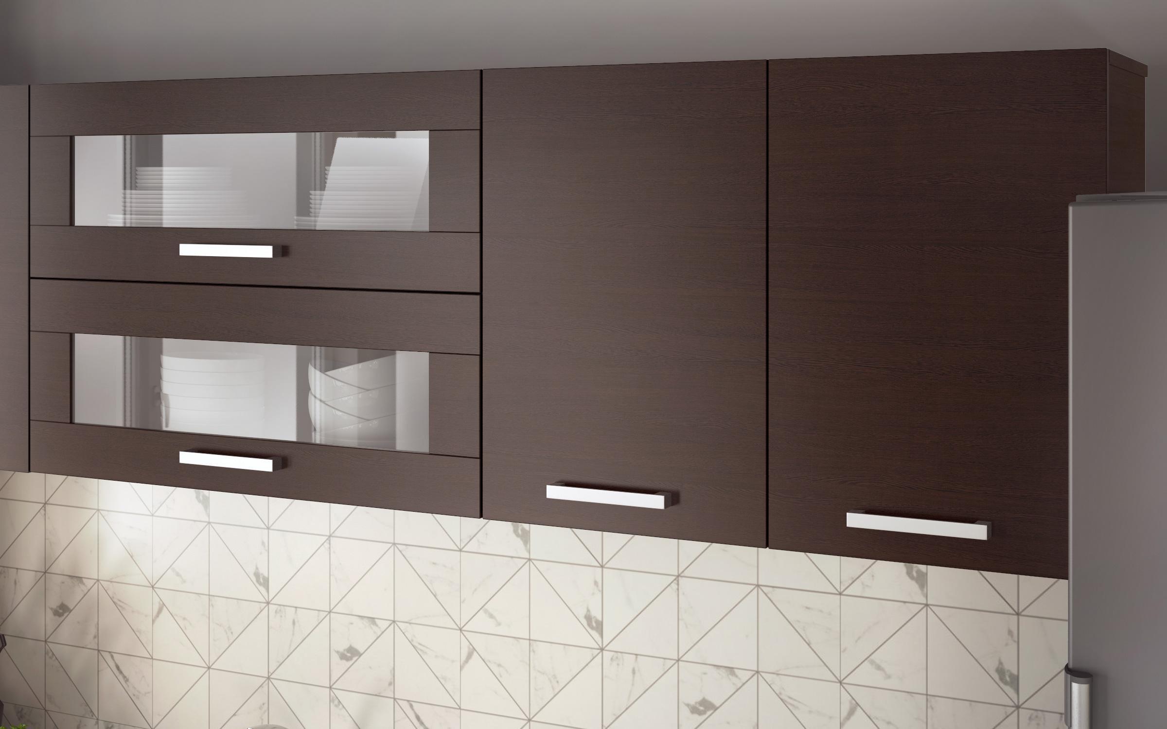 Kitchen with included thermo countertop Darina, Wenge  3