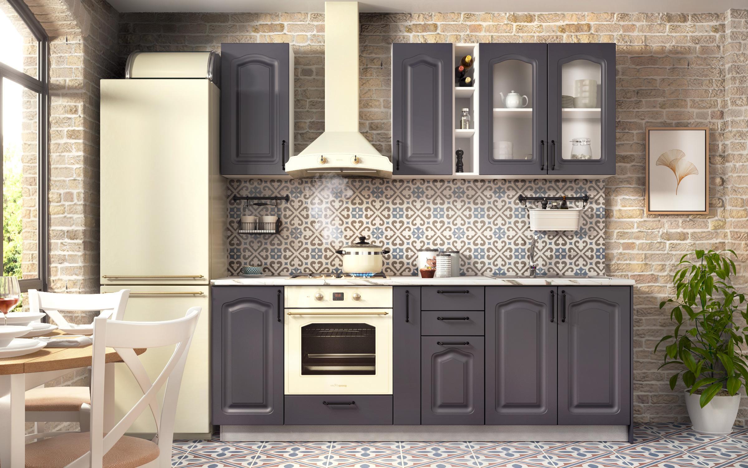 Kitchen corner cabinet Mathis 26 left, anthracite matt  4